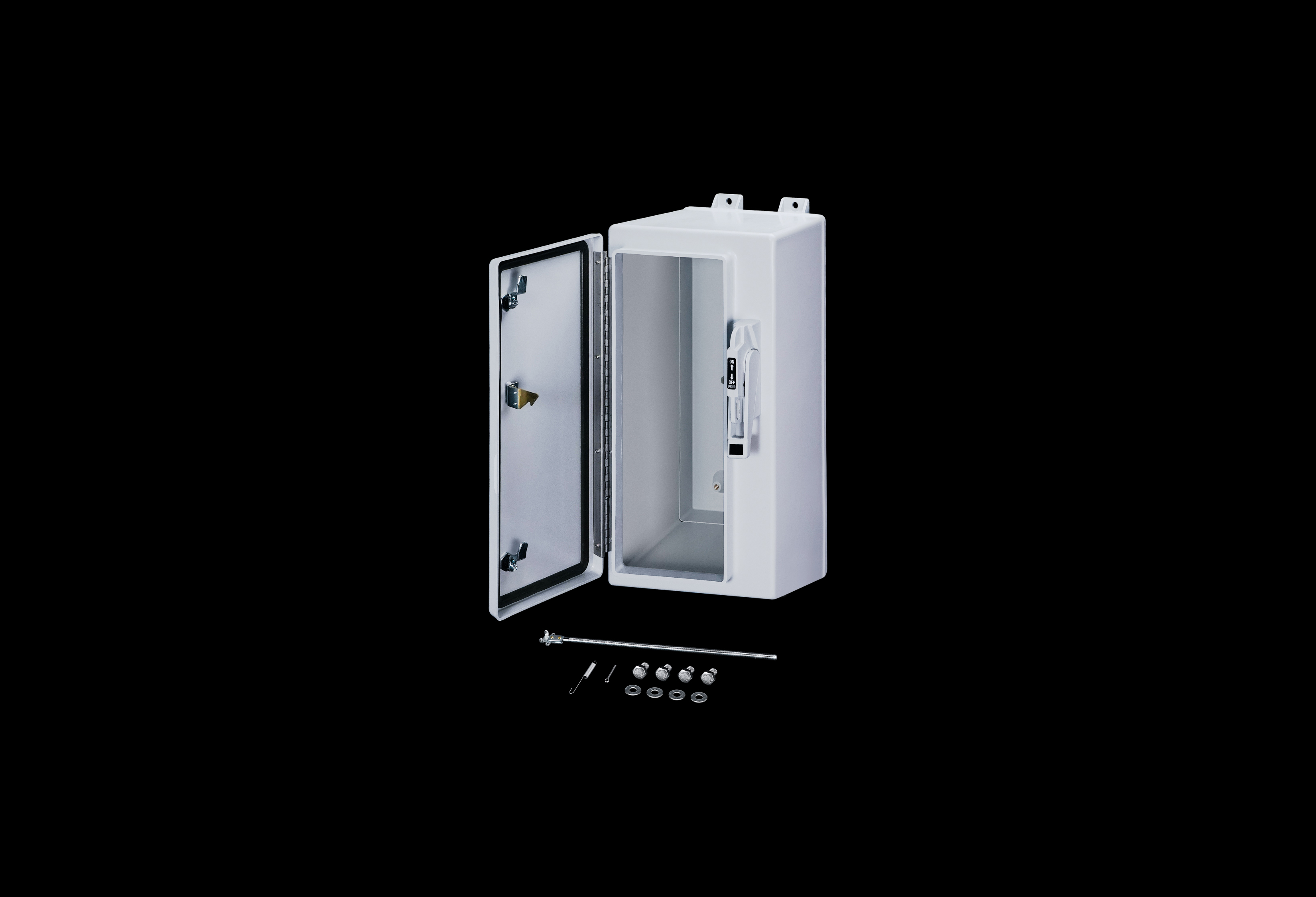 Fiberglass Control Disconnect Series Enclosure 20 x 16 x 8 Inches with Opaque Cover by Stahlin