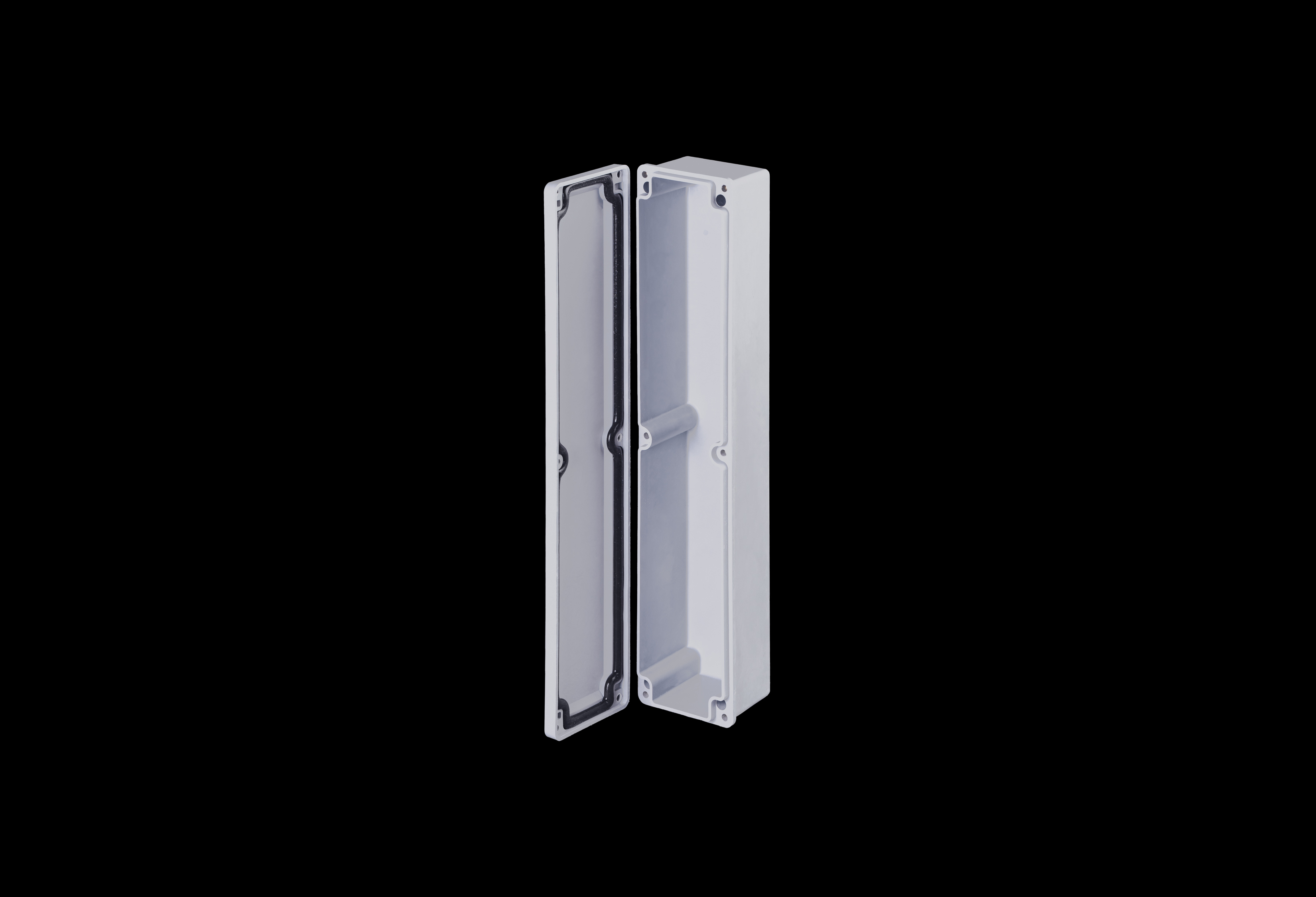 Fiberglass Enclosure 17 x 3 x 2 Inches CF Series Slim with Opaque Lift Off Cover by Stahlin