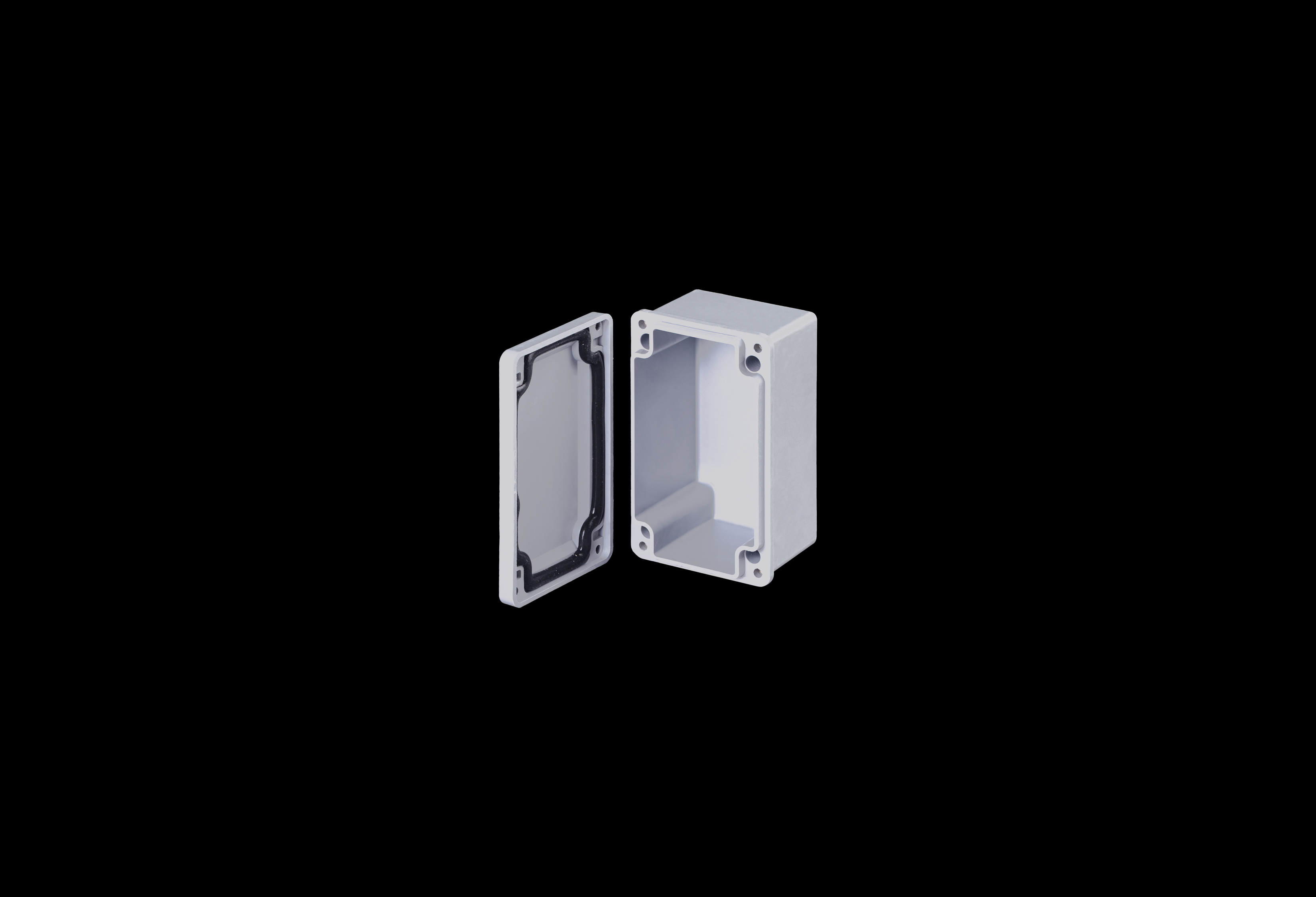 Fiberglass Enclosure 3 x 3 x 2 Inches CF Series Slim with Opaque Lift Off Cover by Stahlin