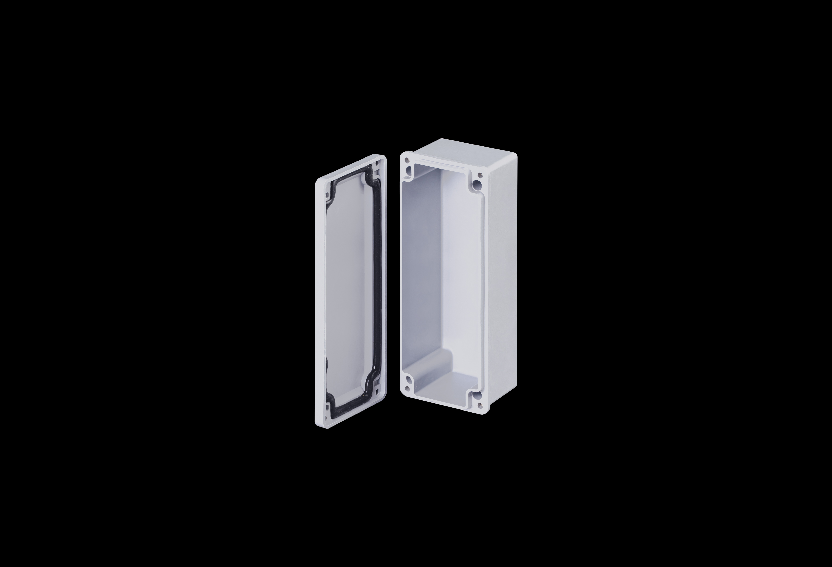 Fiberglass Enclosure 11 x 4 x 4 Inches CF Series Slim with Opaque Lift Off Cover by Stahlin