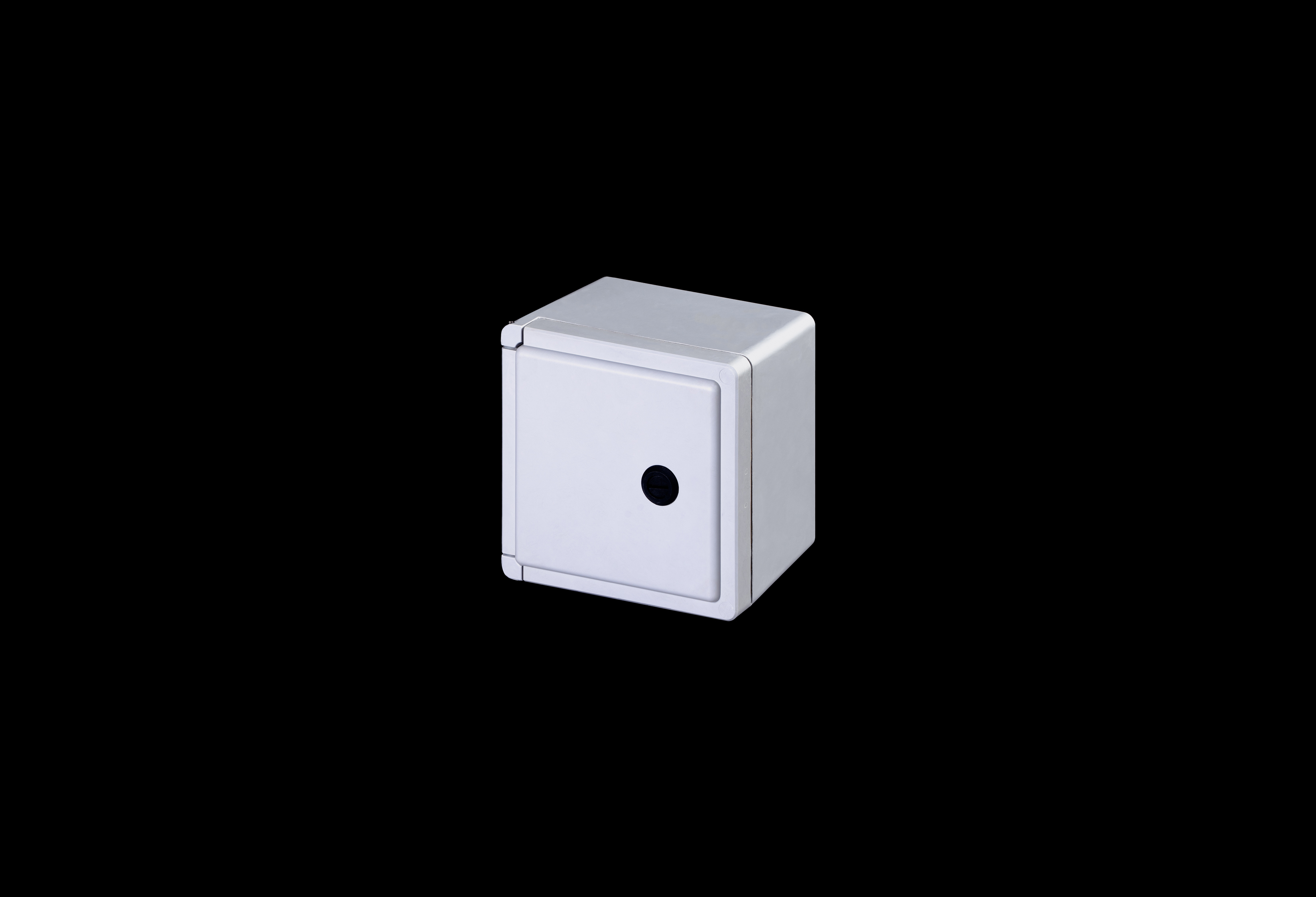 Fiberglass Enclosure 7 x 7 x 5 Inches Classic Series with Hinged, Through Door Latched Opaque Cover by Stahlin