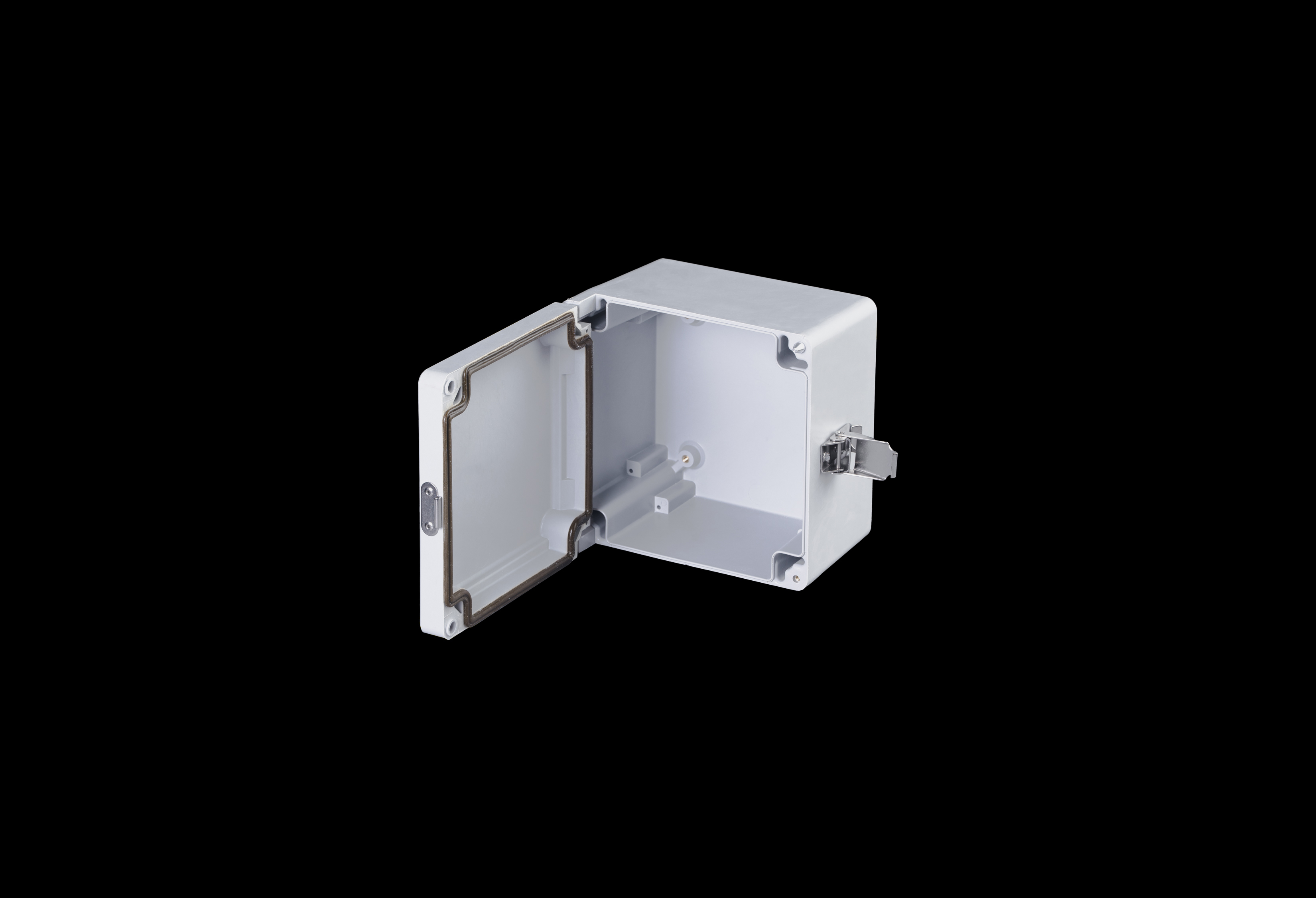 Fiberglass Enclosure 7 x 7 x 5 Inches Classic Series with Hinged, Padlockable Latch Opaque Cover by Stahlin
