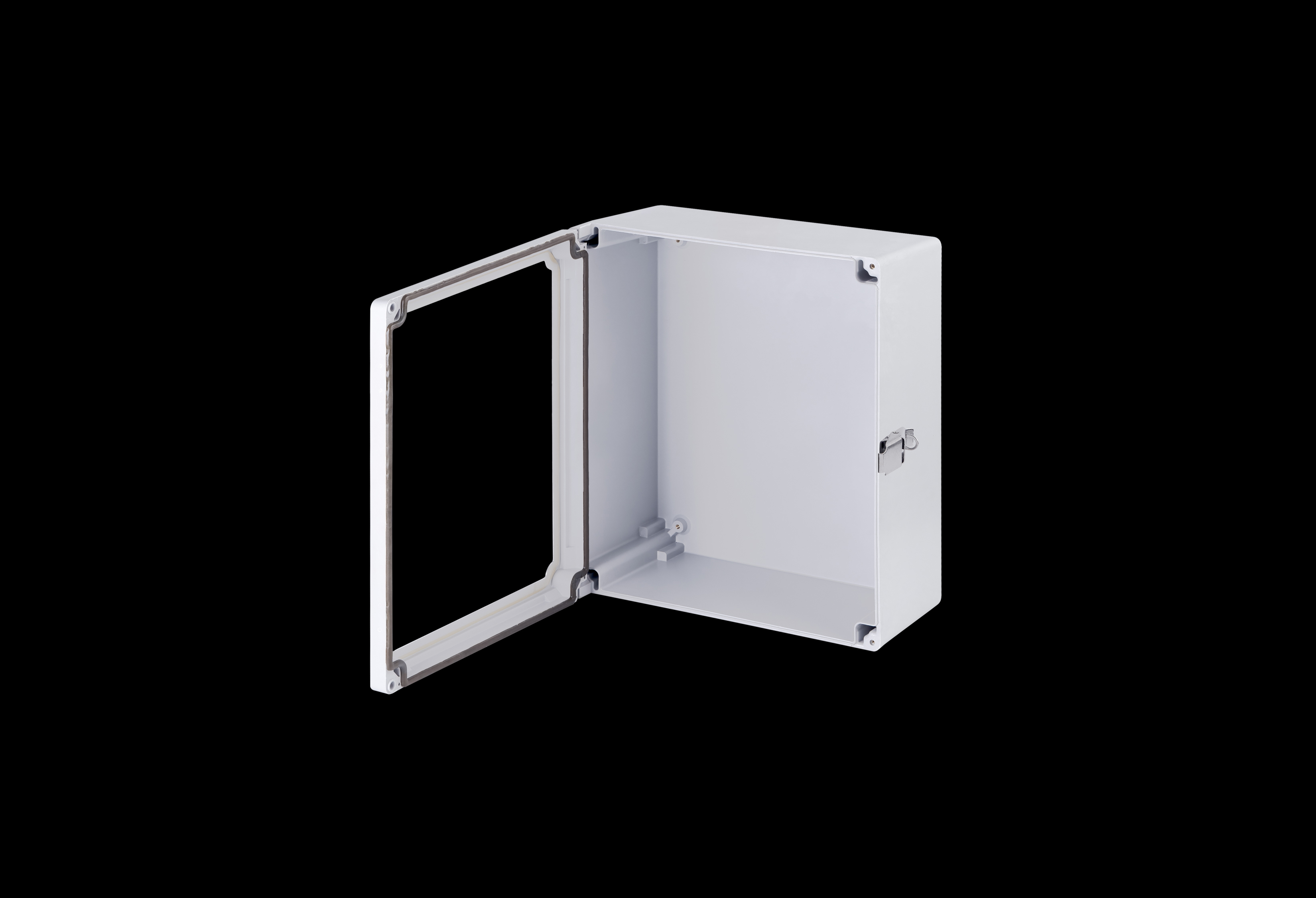 Fiberglass Enclosure 15 x 13 x 7 Inches Classic Series with Window and Hinged, Padlockable Latch Cover by Stahlin
