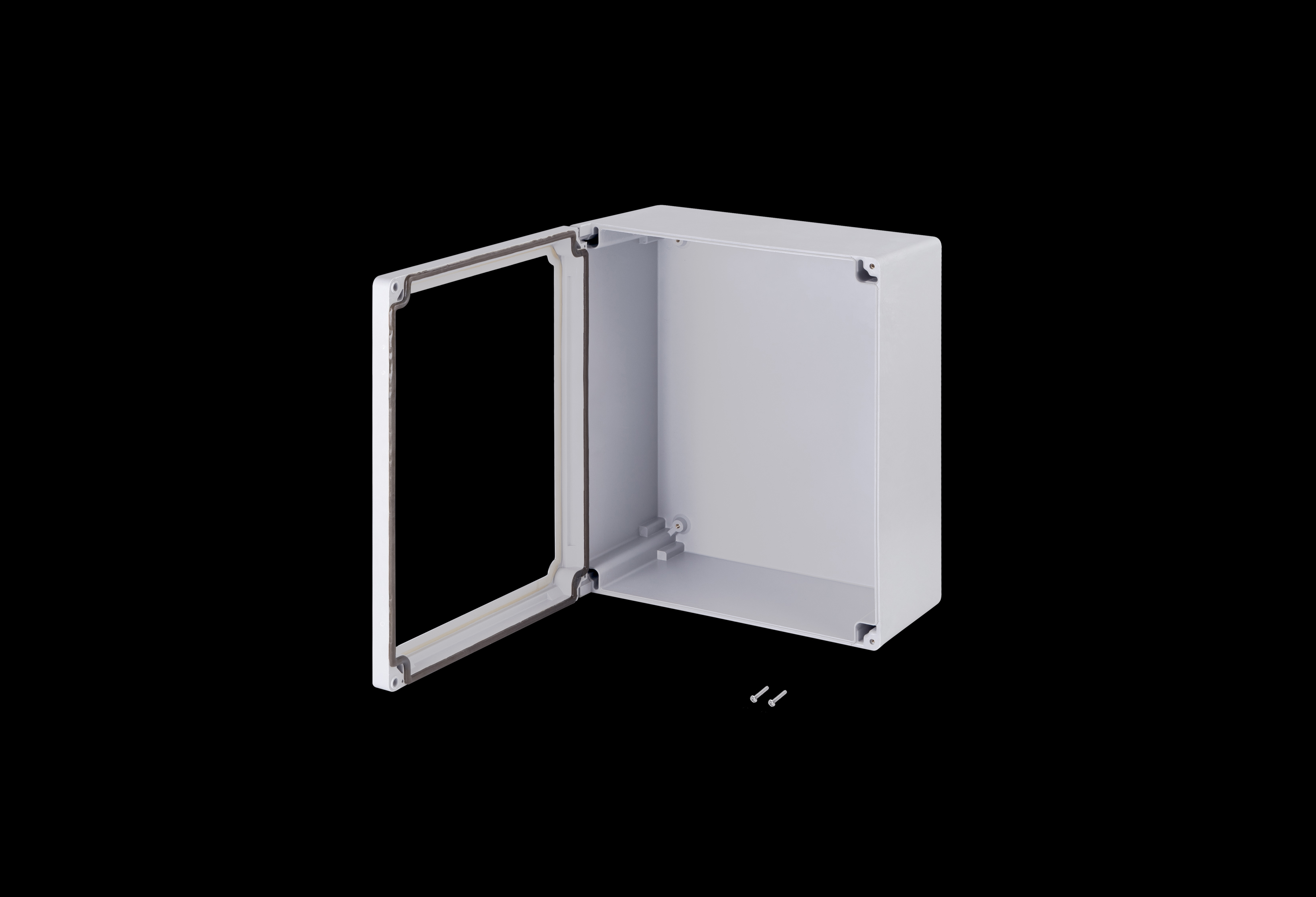Fiberglass Enclosure 15 x 13 x 7 Inches Classic Series with Window and Hinged, Screw Down Cover by Stahlin