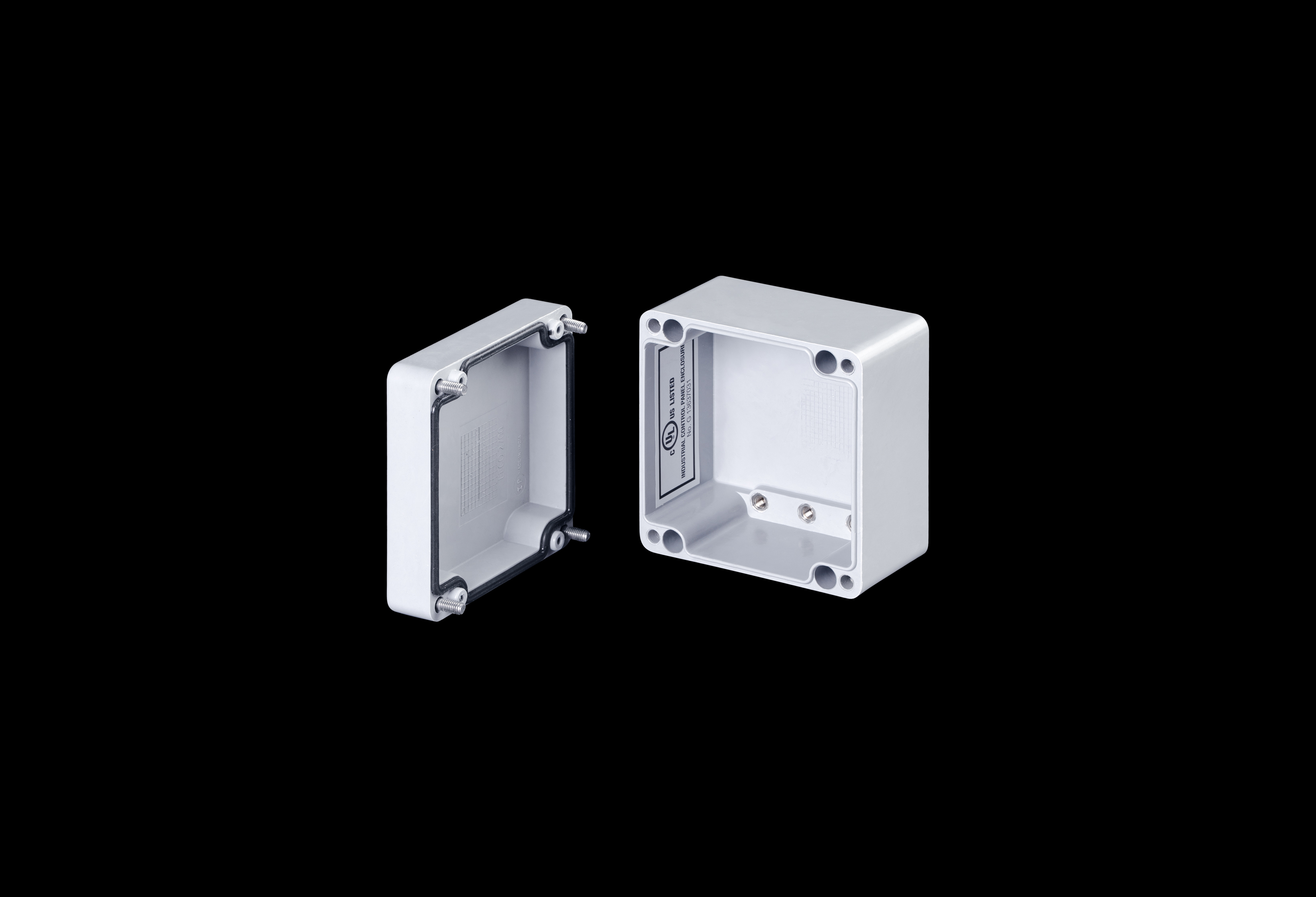 Fiberglass Enclosure 3 x 3 x 3 Inches DuraBoxx Series with Opaque Lift Off Cover by Stahlin