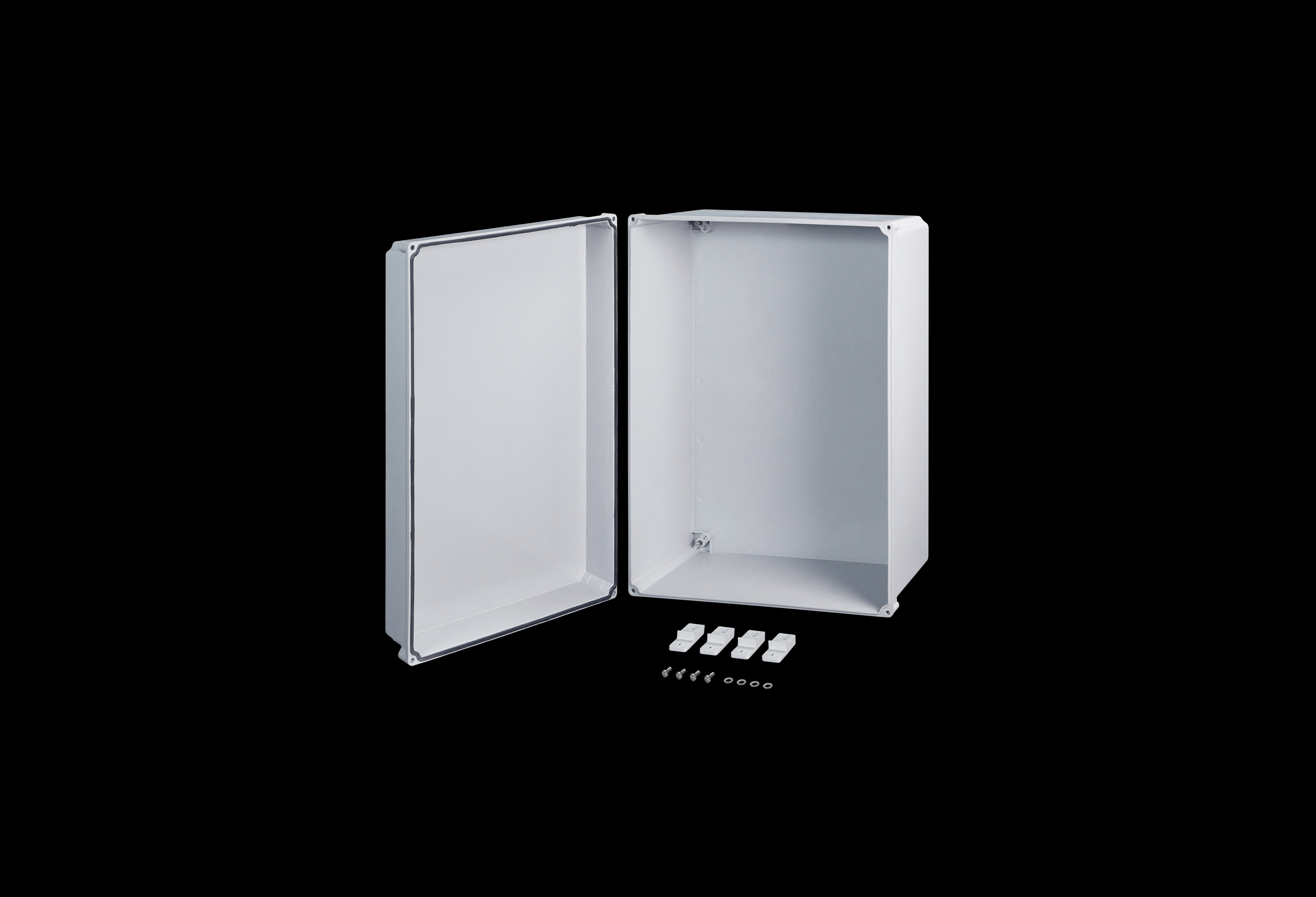Fiberglass Enclosure 18 x 12 x 7 Inches DuraBoxx DL Series Shallow with Opaque Lift Off Cover and Captive Cover Screws by Stahlin