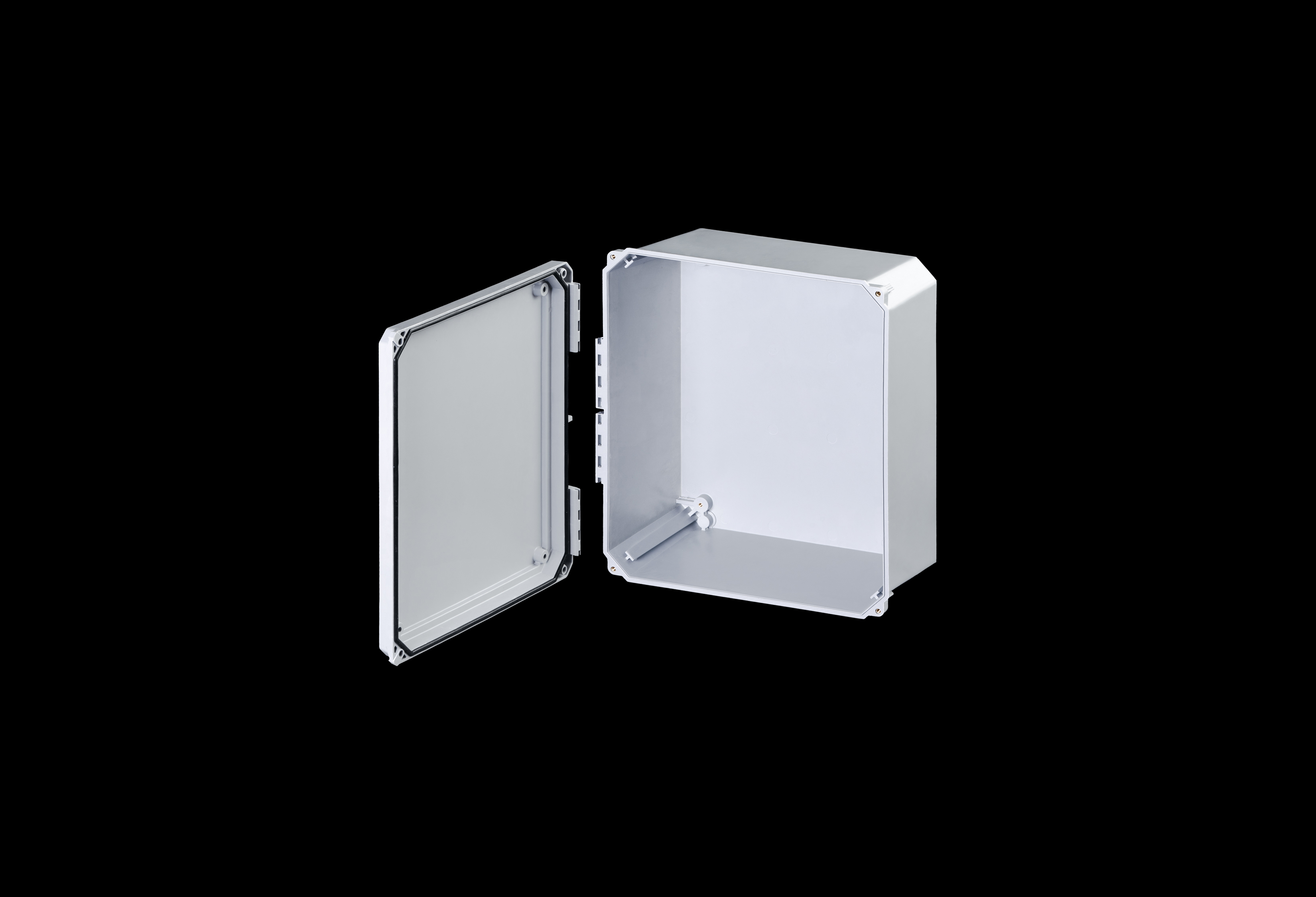 Fiberglass Enclosure 12 x 10 x 6 Inches Diamond Shield Series with Opaque Lift Off Cover by Stahlin