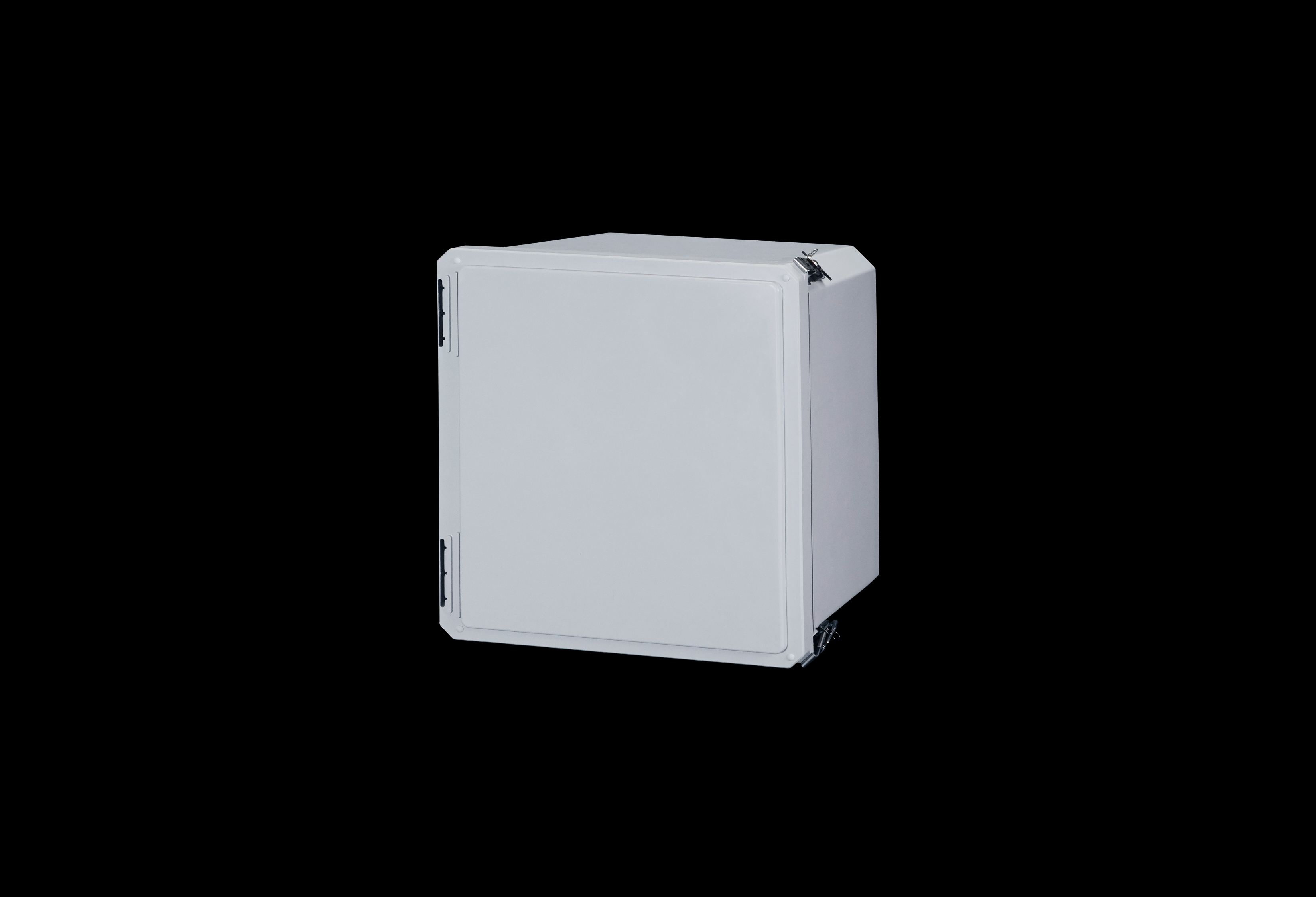 Fiberglass Enclosure 10 x 8 x 6 Inches Diamond Shield Series with Hinged, 2 Lockable Link Latches Opaque Cover by Stahlin