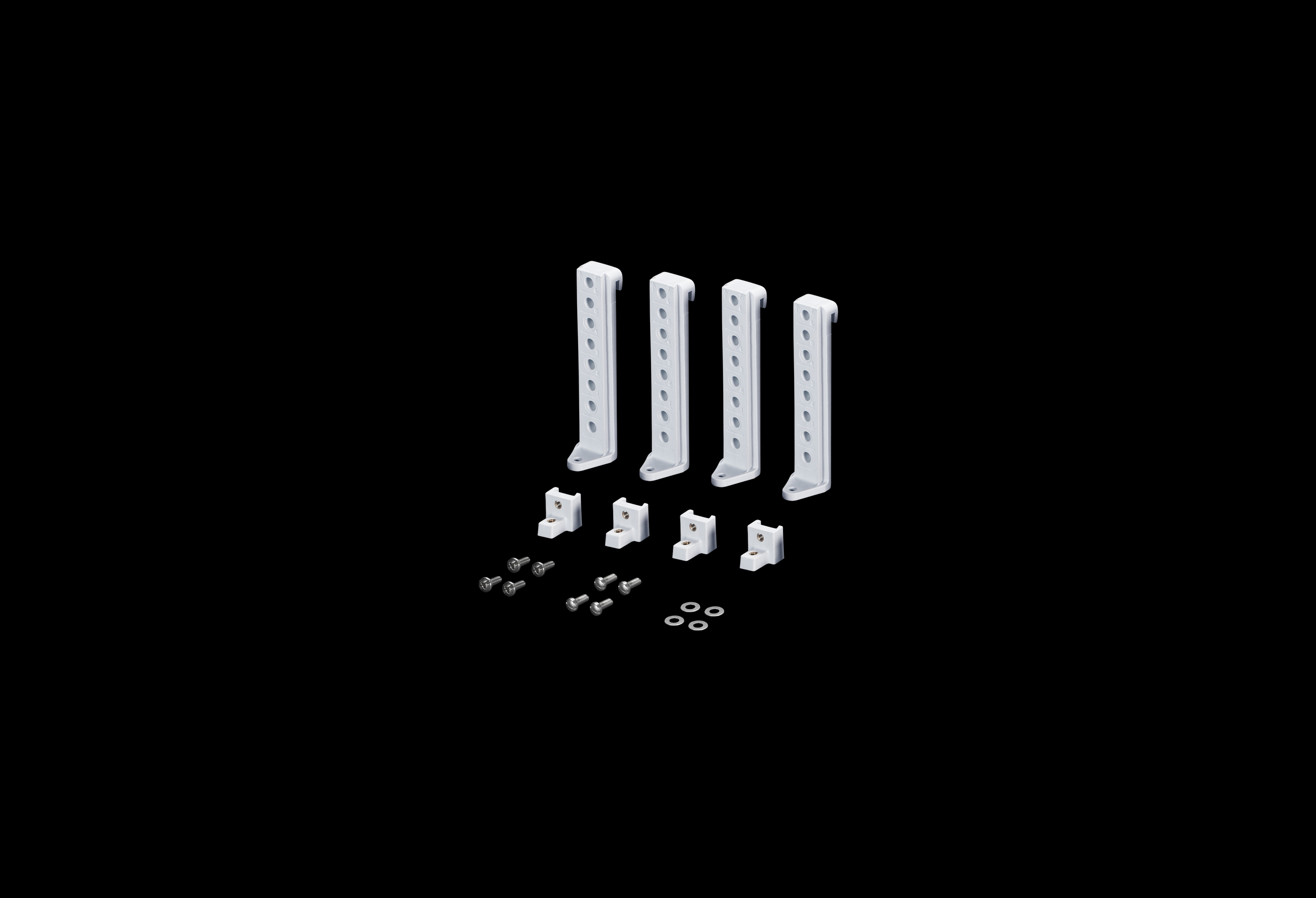 Diamond Shield Series Stationary Panel Accessory Kit 10 Inches Deep by Stahlin