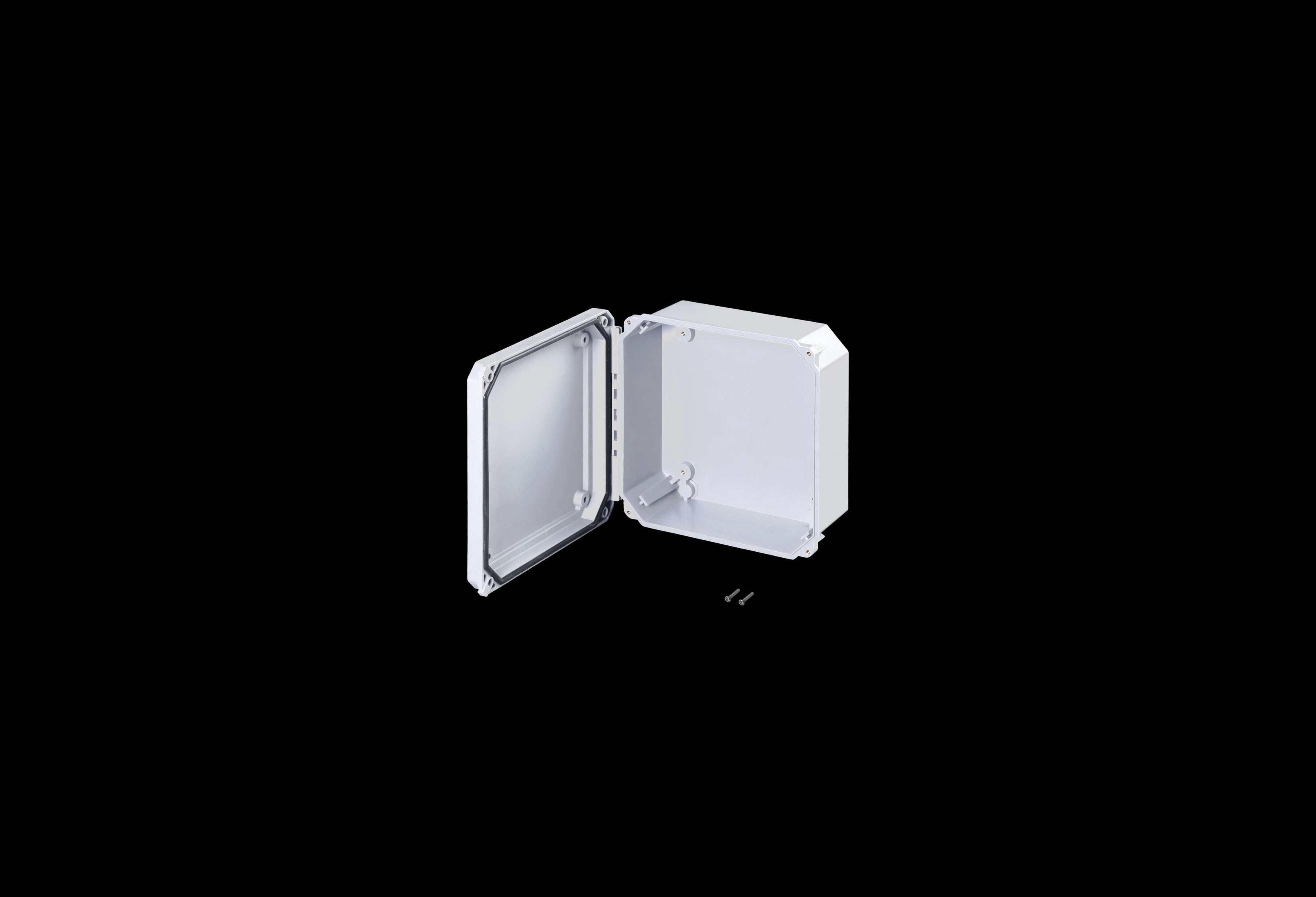Fiberglass Enclosure 8 x 8 x 4 Inches Diamond Shield Series with Hinged, Screw Down Opaque Cover by Stahlin