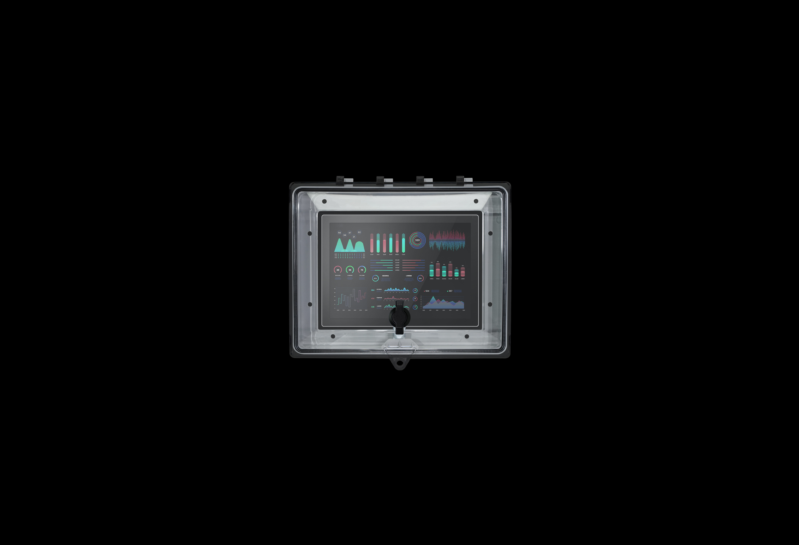SolarShield HMI Cover 10 x 8 Inch Clear Cover by Stahlin