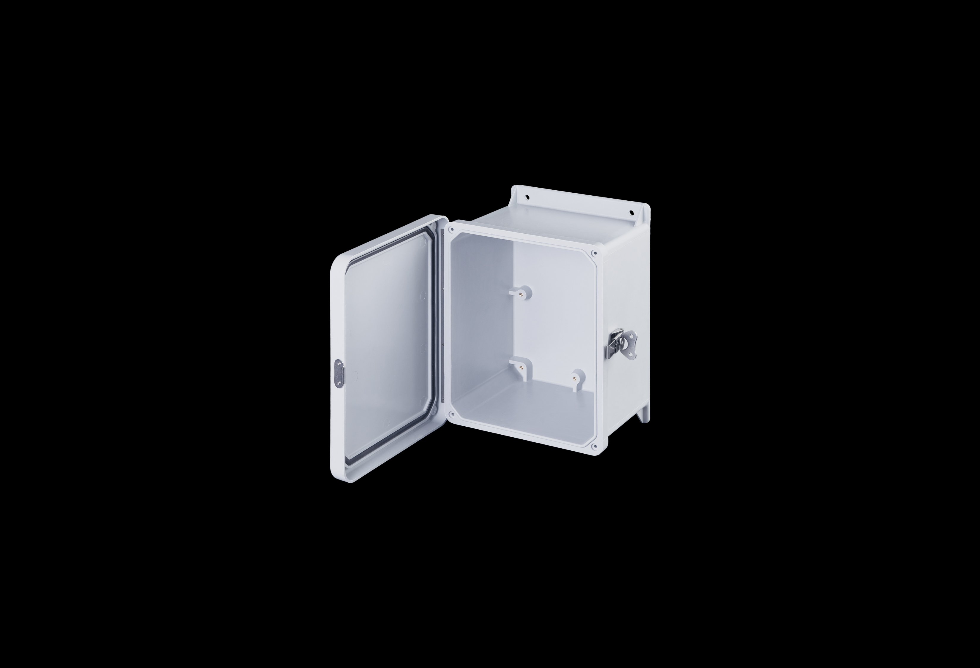 Fiberglass Enclosure 10 x 8 x 6 Inches J Series with Hinged, Twist Latch Opaque Cover by Stahlin