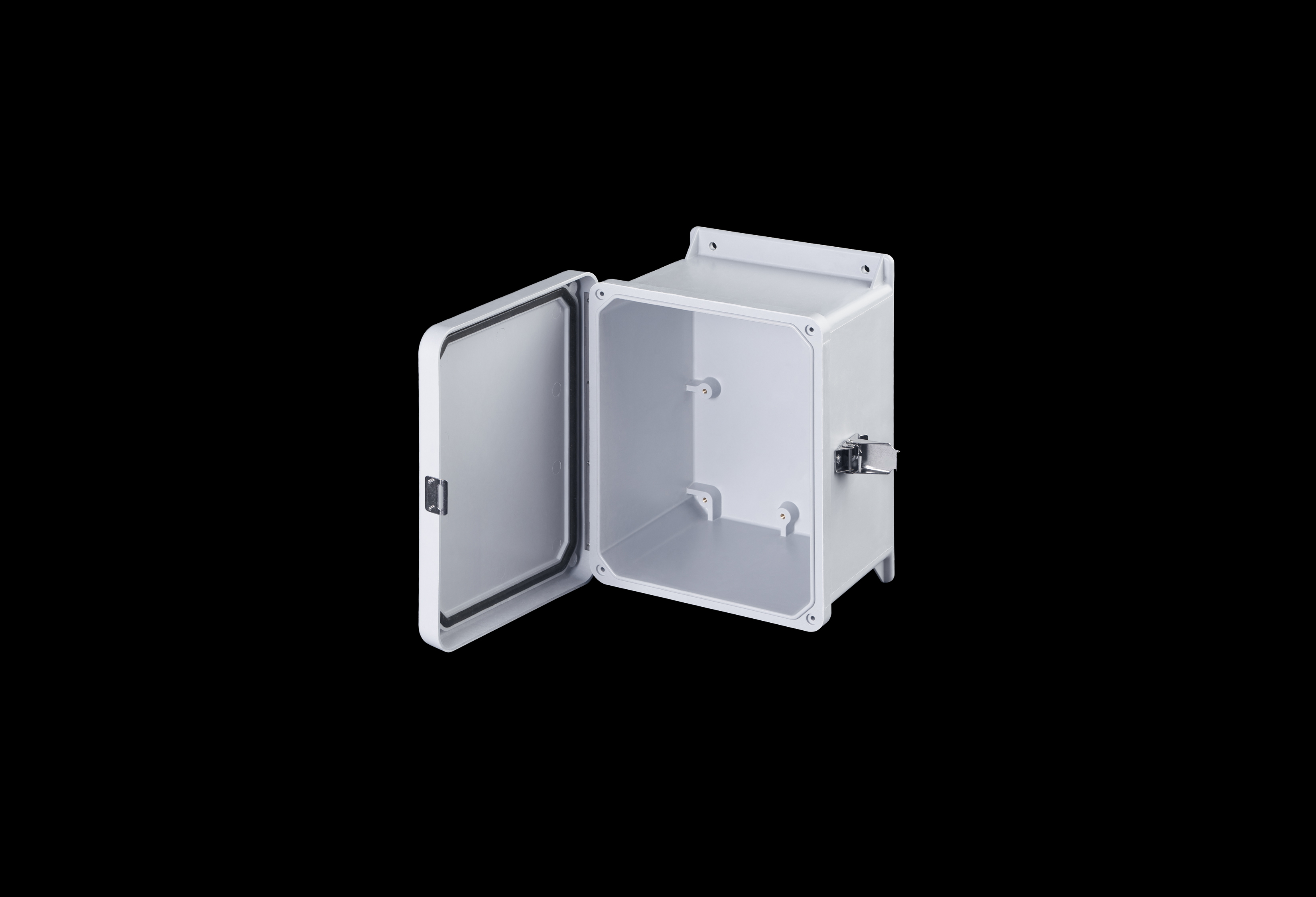 Fiberglass Enclosure 10 x 8 x 6 Inches J Series with Hinged, Latched Opaque Cover by Stahlin
