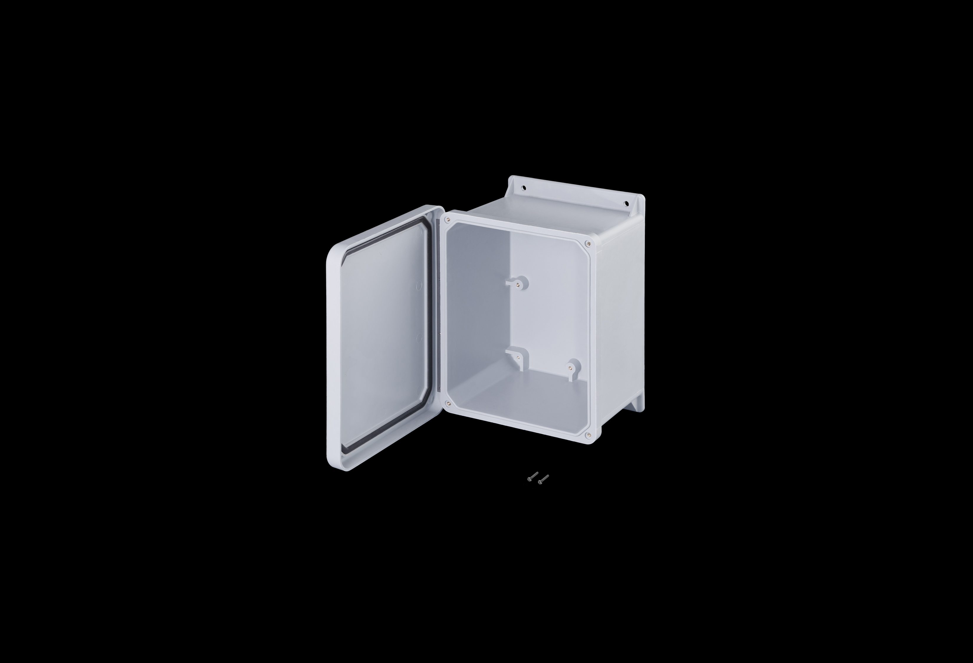 Fiberglass Enclosure 10 x 8 x 6 Inches J Series with Hinged, Screw Down Opaque Cover by Stahlin