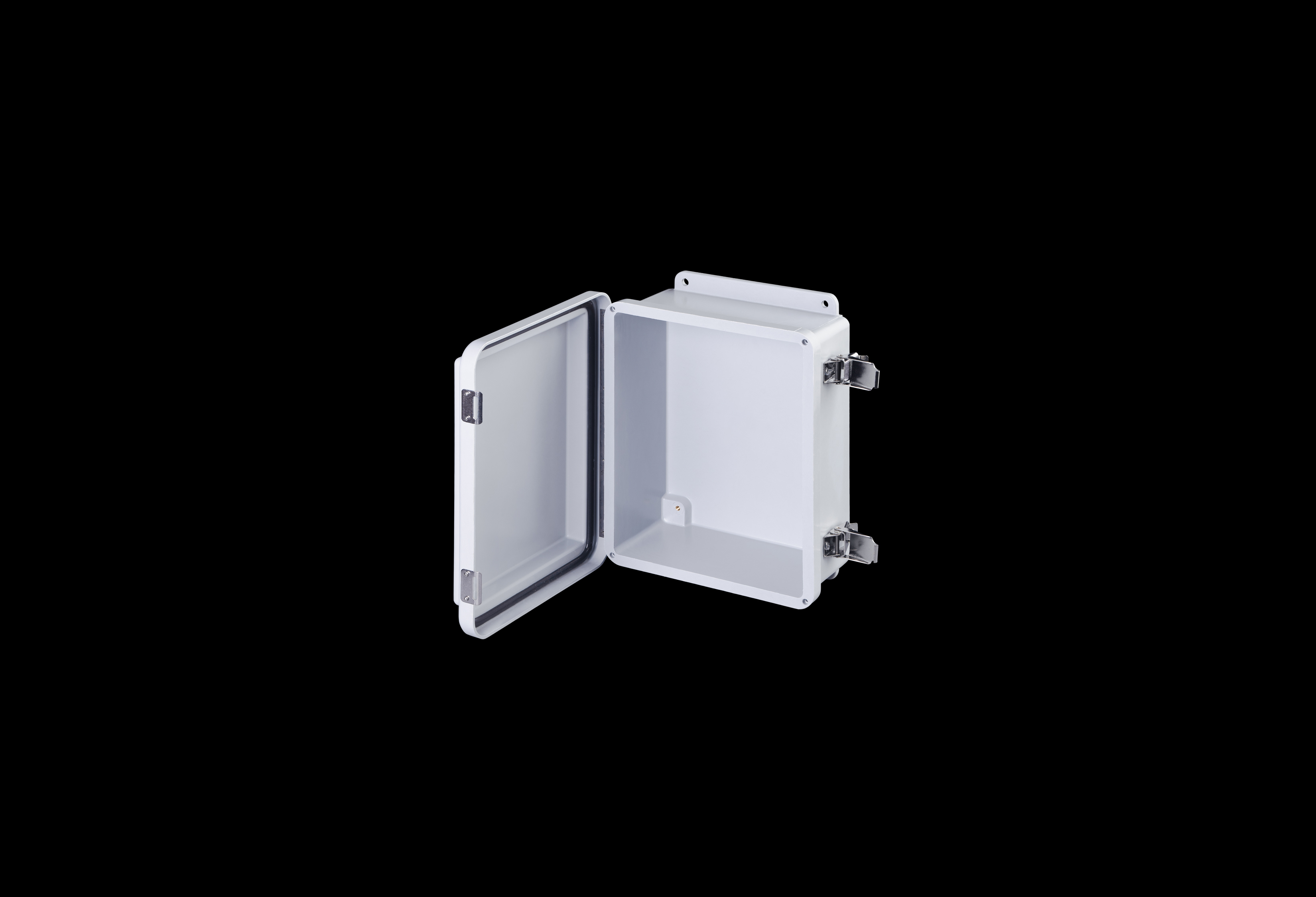 Fiberglass Enclosure 10 x 8 x 5 Inches J Series with Hinged, Latched Opaque Cover by Stahlin