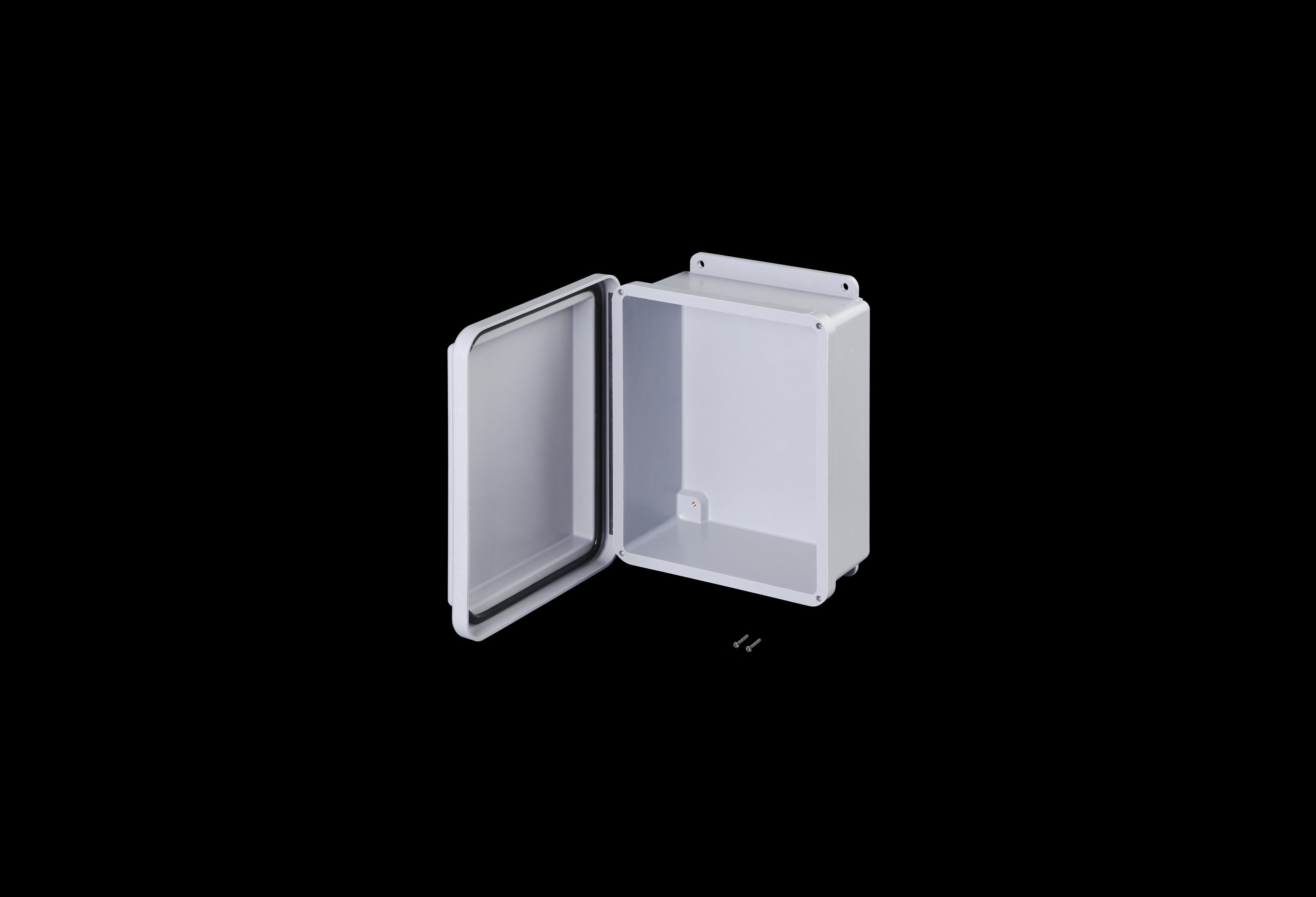 Fiberglass Enclosure 10 x 8 x 5 Inches J Series with Hinged, Screw Down Opaque Crowned Cover by Stahlin