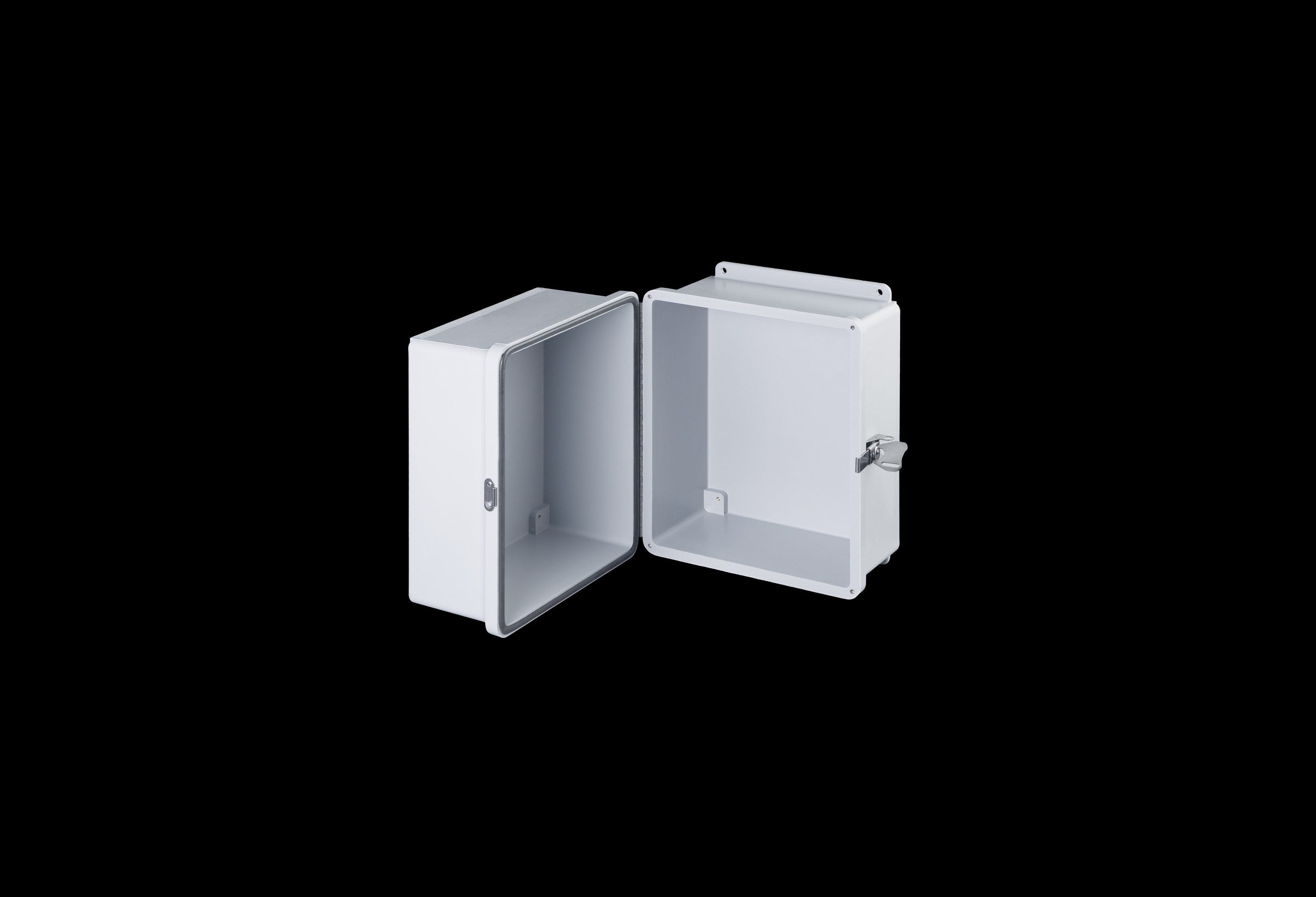Fiberglass Enclosure 10 x 8 x 8 Inches Fatboy Series with Hinged, Latched Opaque Cover by Stahlin