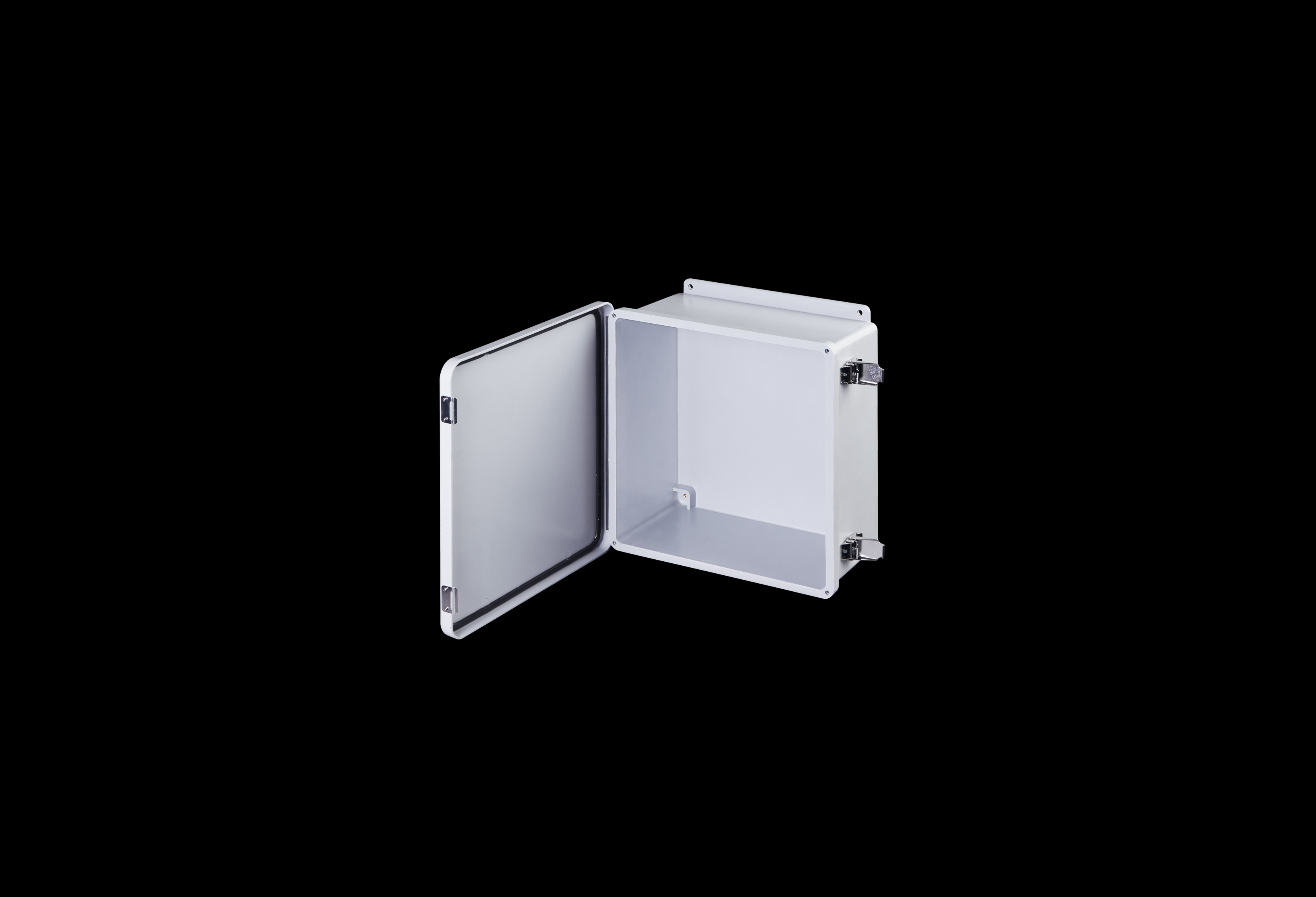 Fiberglass Enclosure 12 x 12 x 6 Inches J Series with Hinged, Latched Opaque Cover by Stahlin