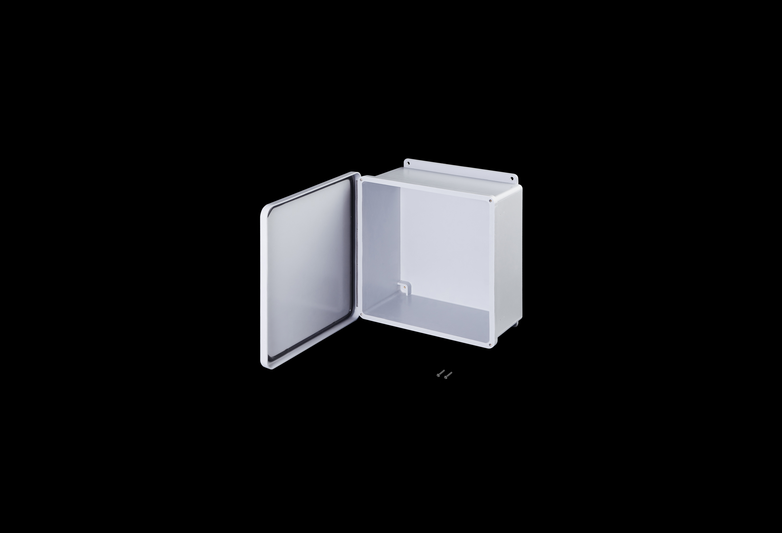 Fiberglass Enclosure 12 x 12 x 6 Inches J Series with Hinged, Screw Down Opaque Cover by Stahlin