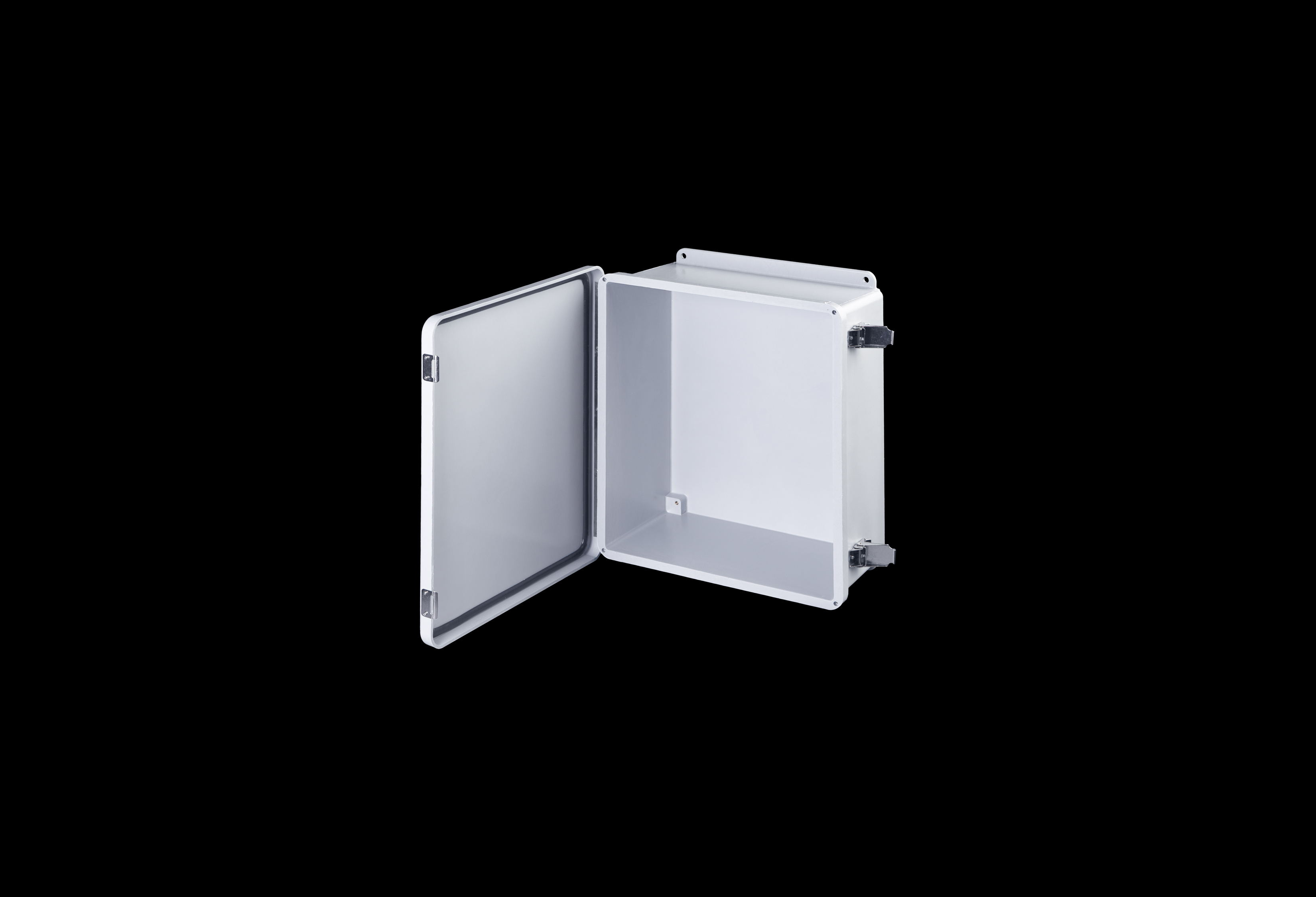 Fiberglass Enclosure 10 x 8 x 4 Inches J Series with Hinged, Latched Opaque Cover by Stahlin