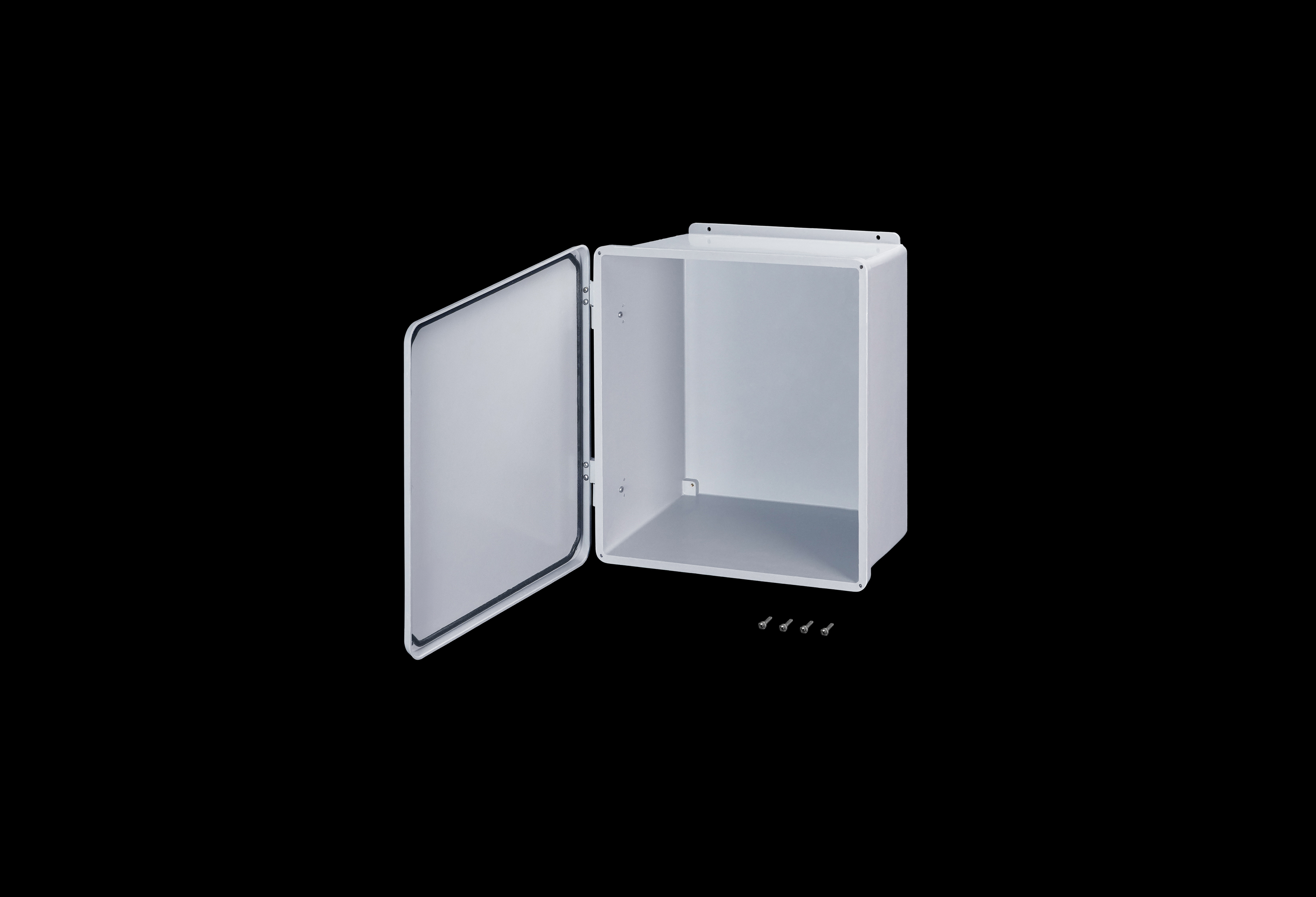 Fiberglass Enclosure 16 x 14 x 6 Inches J Series with Fiberglass Hinged, Screw Down Opaque Cover by Stahlin