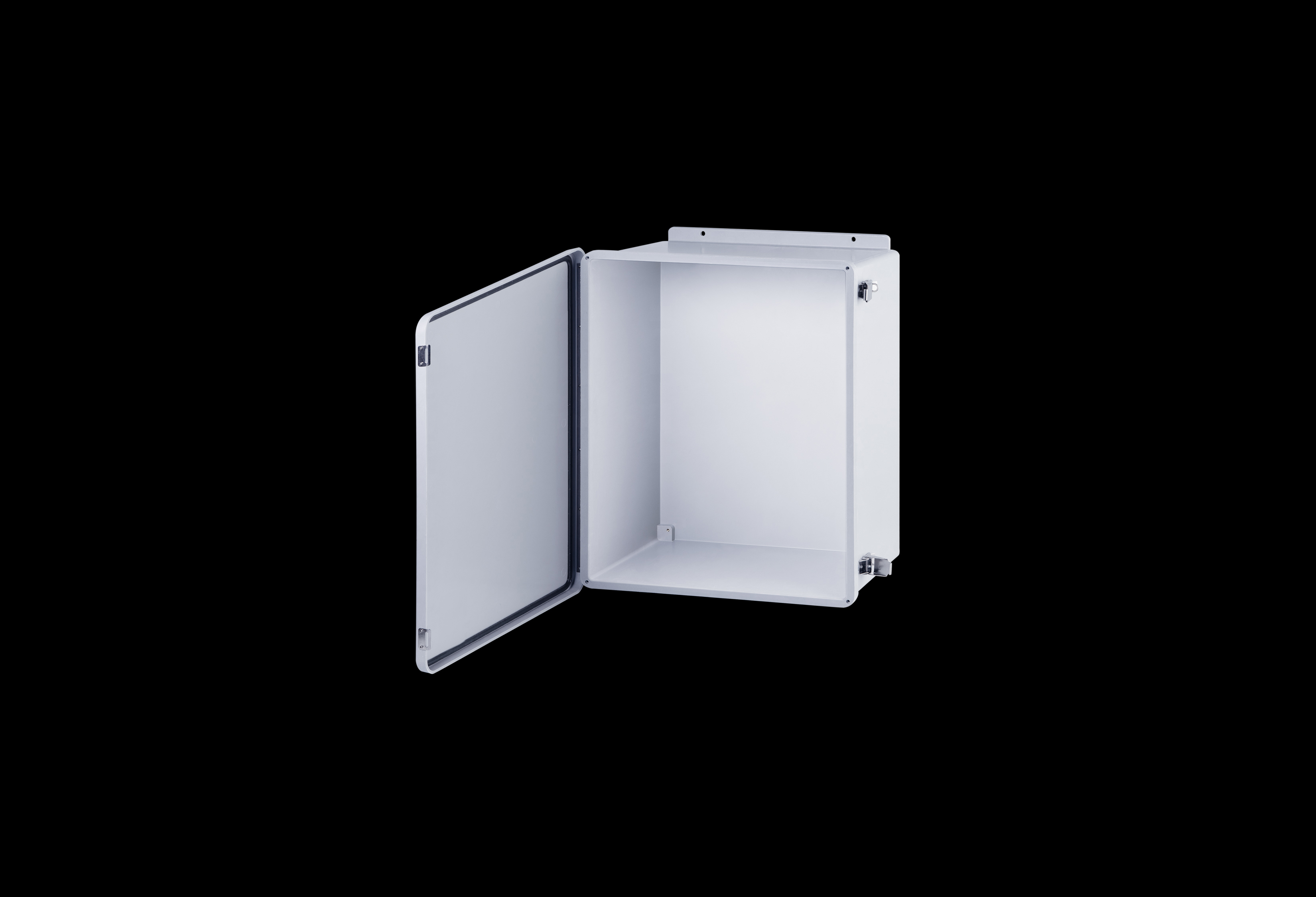 Fiberglass Enclosure 18 x 16 x 8 Inches J Series  with Hinged, Latched Opaque Cover by Stahlin