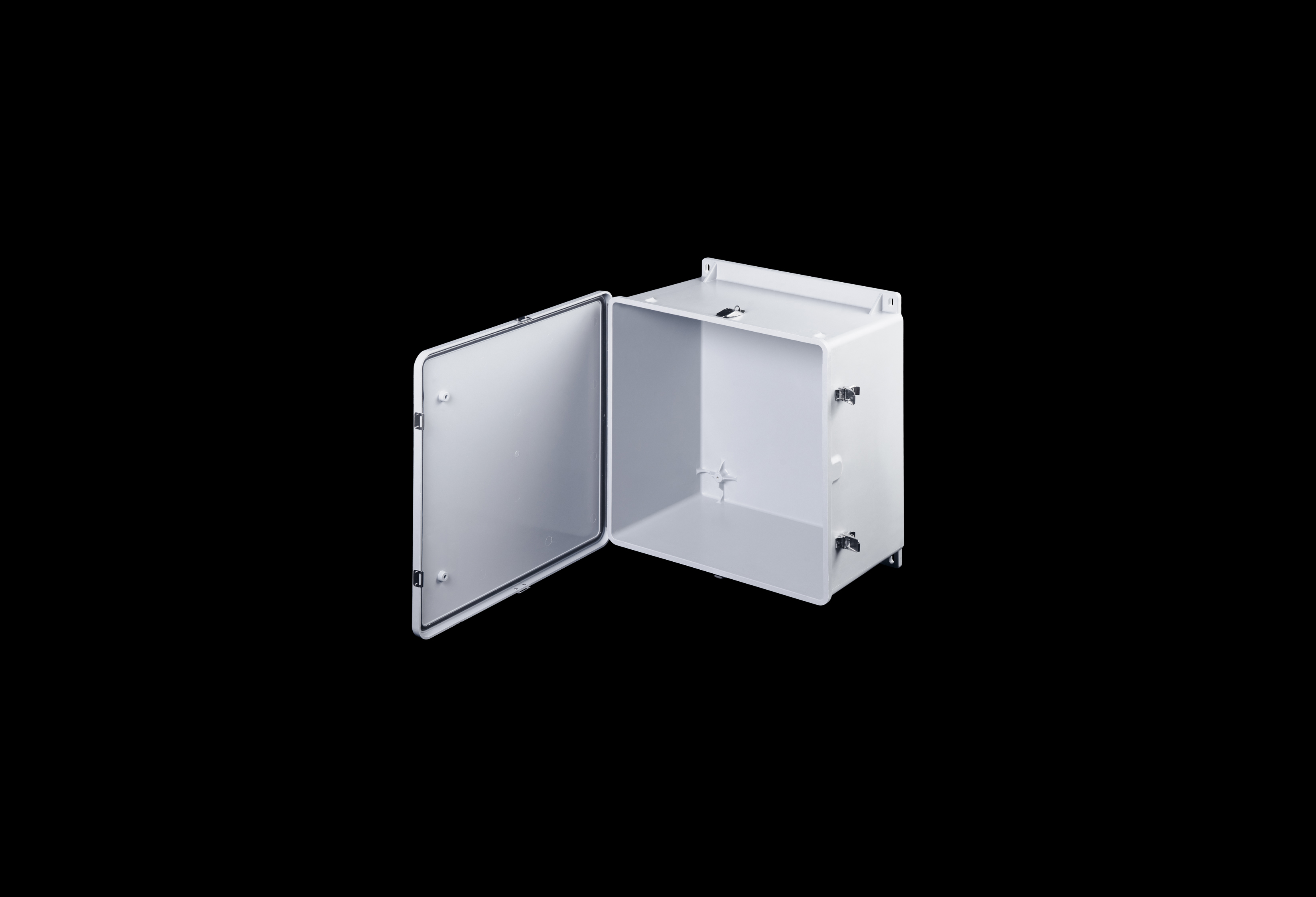 Fiberglass Enclosure 20 x 20 x 10 Inches J Series  with Hinged, Latched Opaque Cover by Stahlin