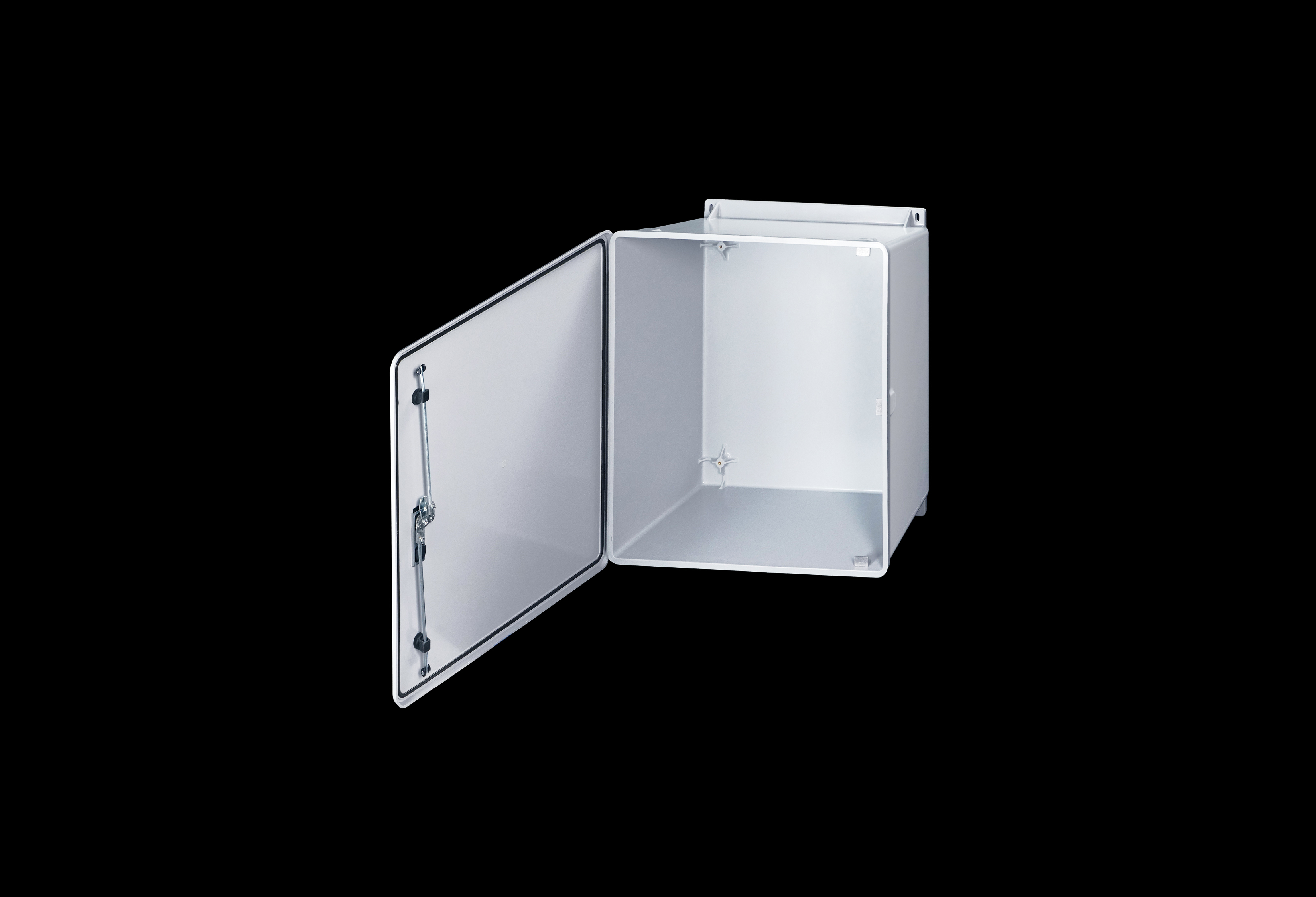 Fiberglass Enclosure 20 x 20 x 10 Inches J Series  with Opaque Cover and 3 Point Handle Latch by Stahlin