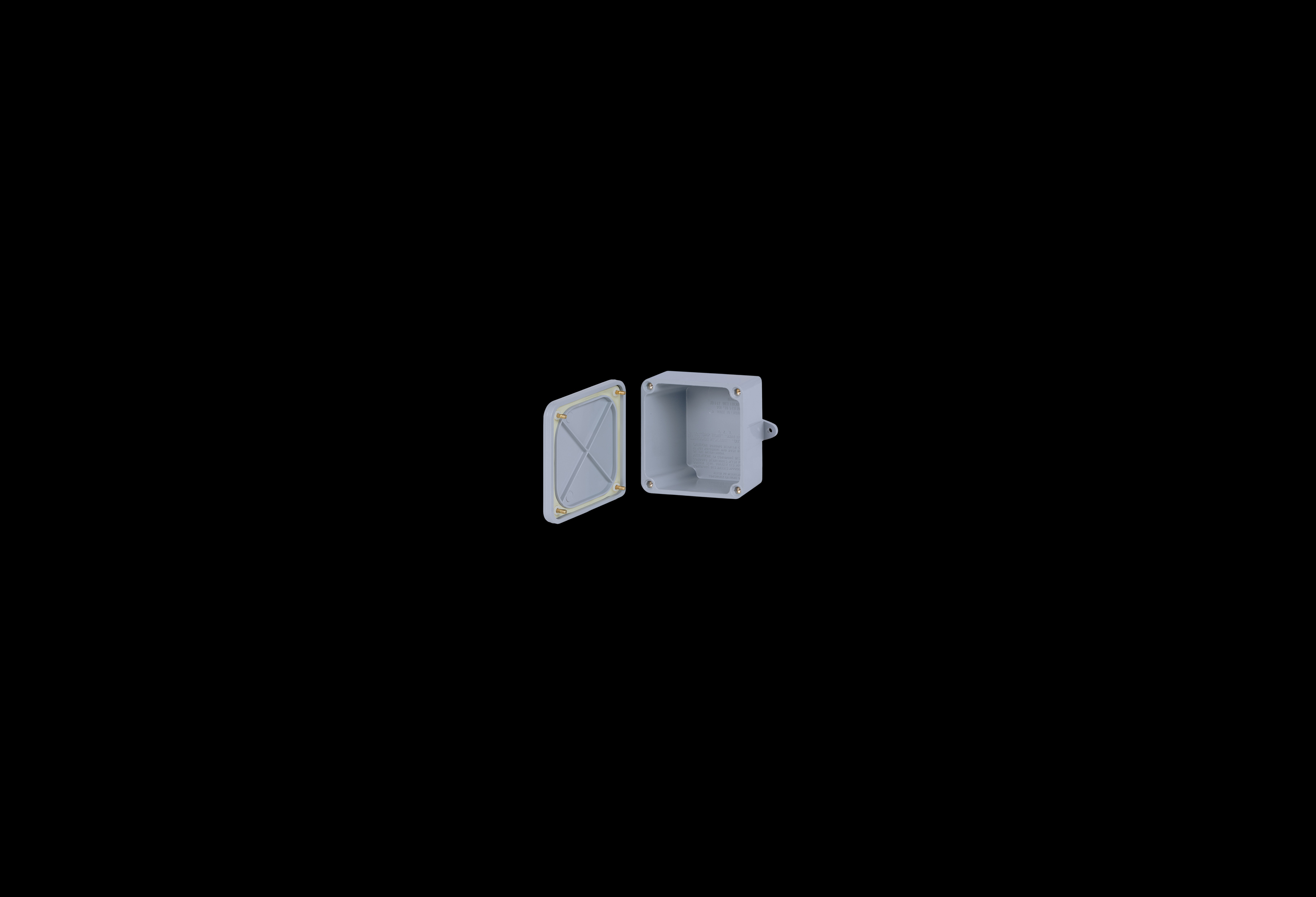 PVC Enclosure 4 x 4 x 2 Inches New Sentry Series with Opaque Lift Off Cover by Stahlin