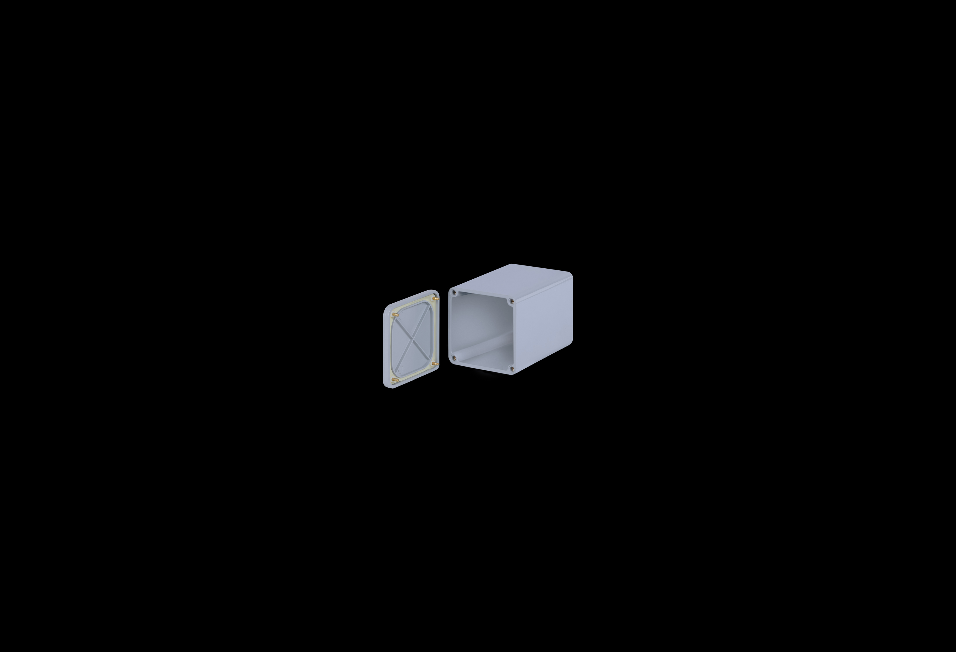 PVC Enclosure 4 x 4 x 6 Inches New Sentry Series  with Opaque Lift Off Cover by Stahlin