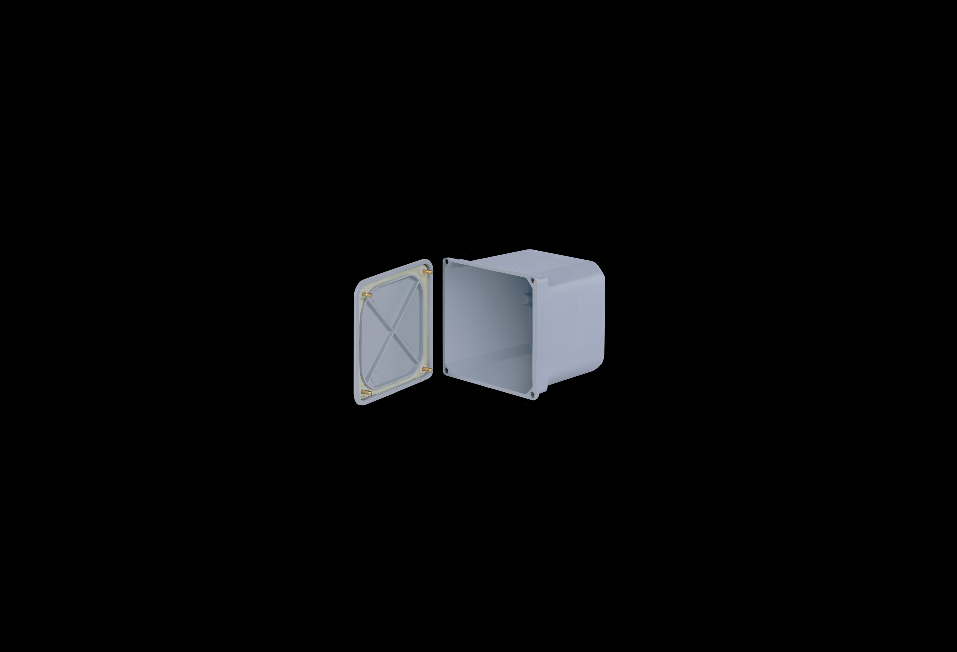 PVC Enclosure 6 x 6 x 4 Inches New Sentry Series  with Opaque Lift Off Cover by Stahlin