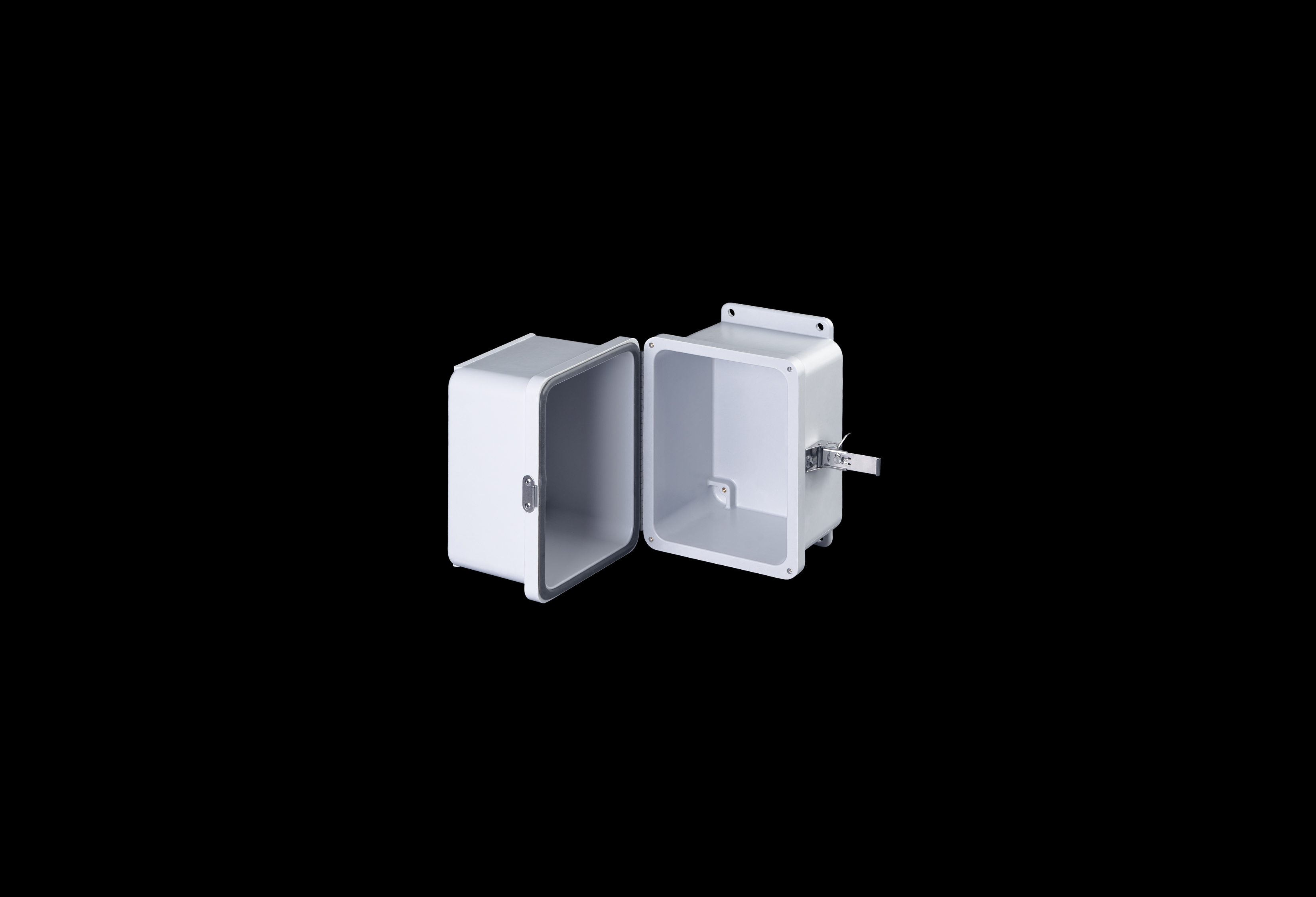 Fiberglass Enclosure 8 x 6 x 8 Inches Fatboy Series with Hinged, Latched Opaque Cover by Stahlin