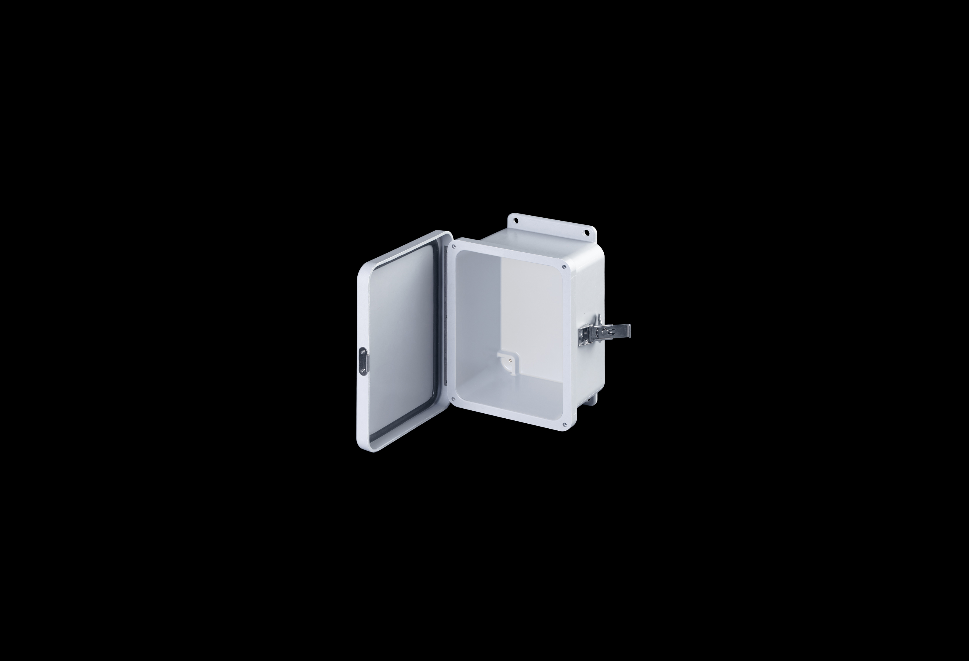 Fiberglass Enclosure 6 x 4 x 4 Inches J Series with Hinged, Twist Latch Opaque Cover by Stahlin