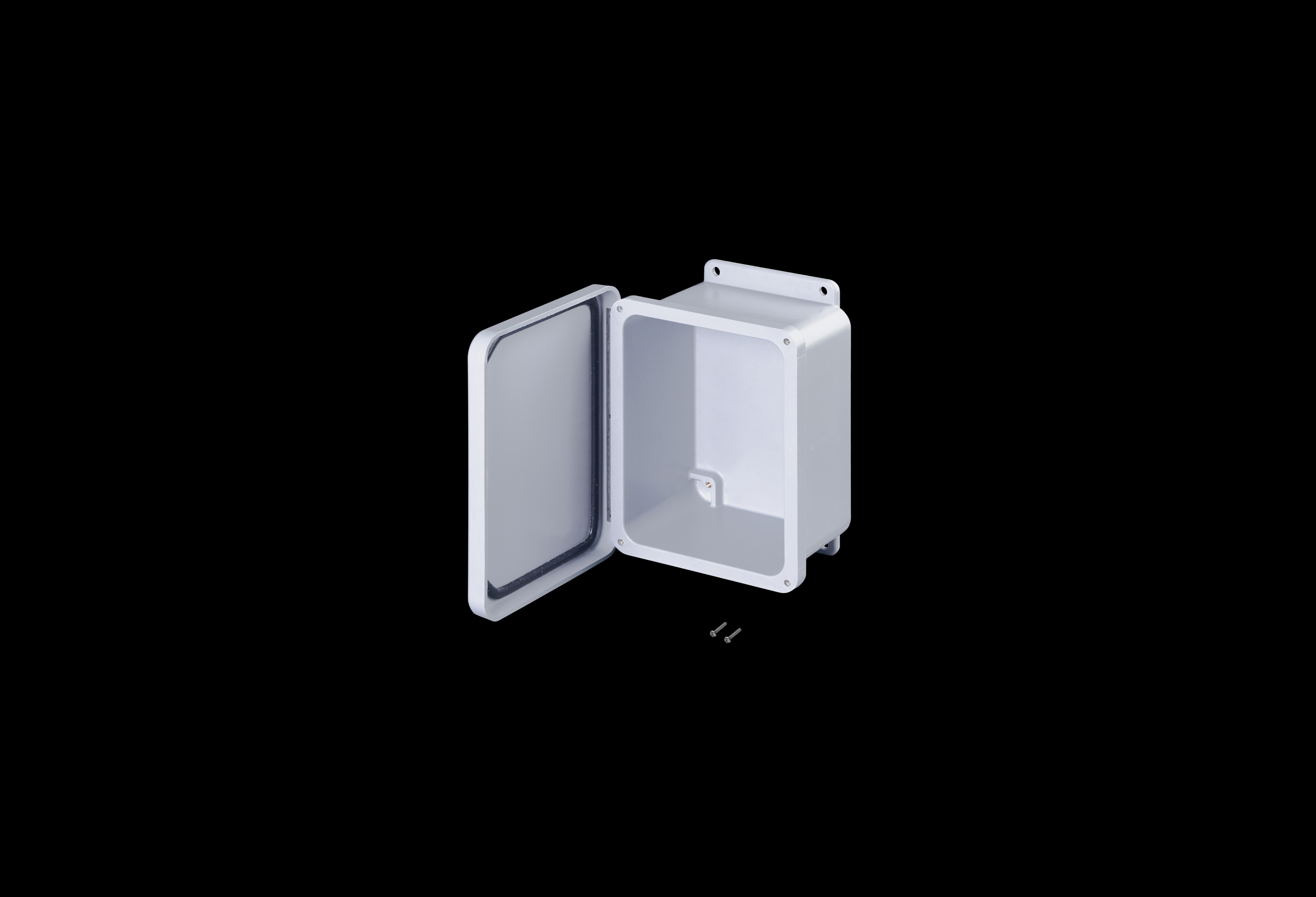 Fiberglass Enclosure 10 x 8 x 4 Inches J Series with Hinged, Screw Down Opaque Cover by Stahlin