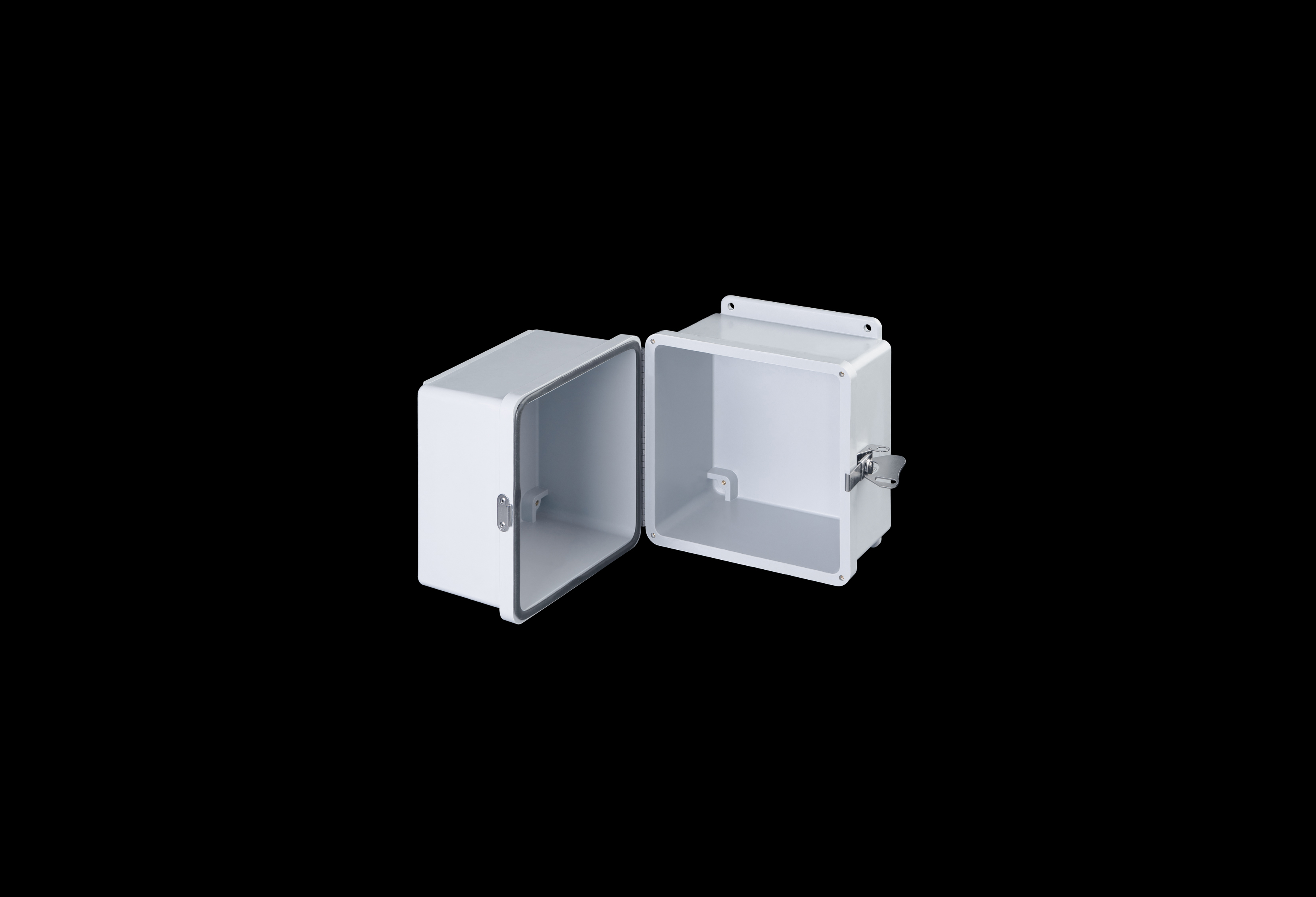 Fiberglass Enclosure 8 x 8 x 8 Inches Fatboy Series with Hinged, Latched Opaque Cover by Stahlin