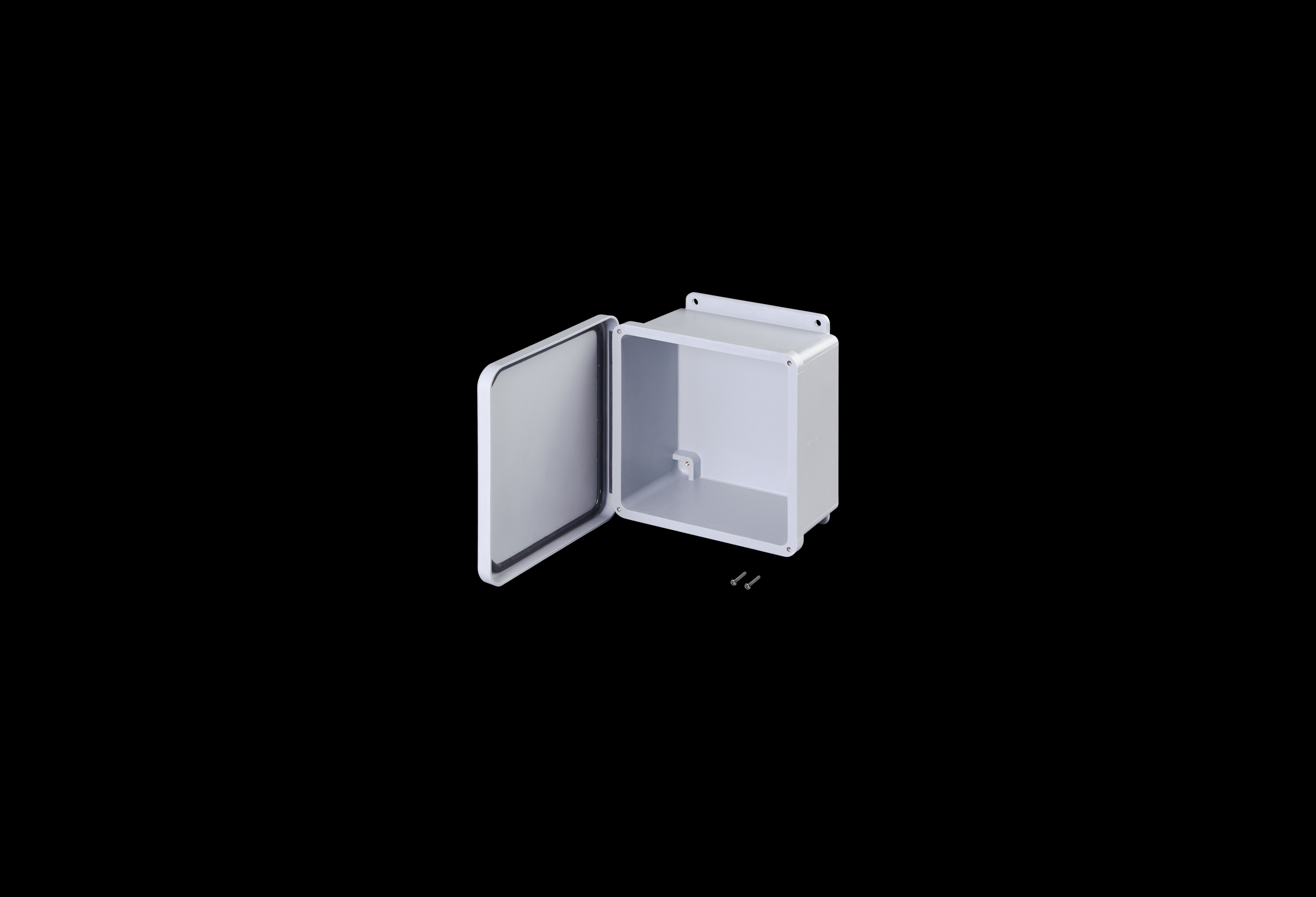 Fiberglass Enclosure 8 x 8 x 4 Inches J Series with Hinged, Screw Down Opaque Cover by Stahlin