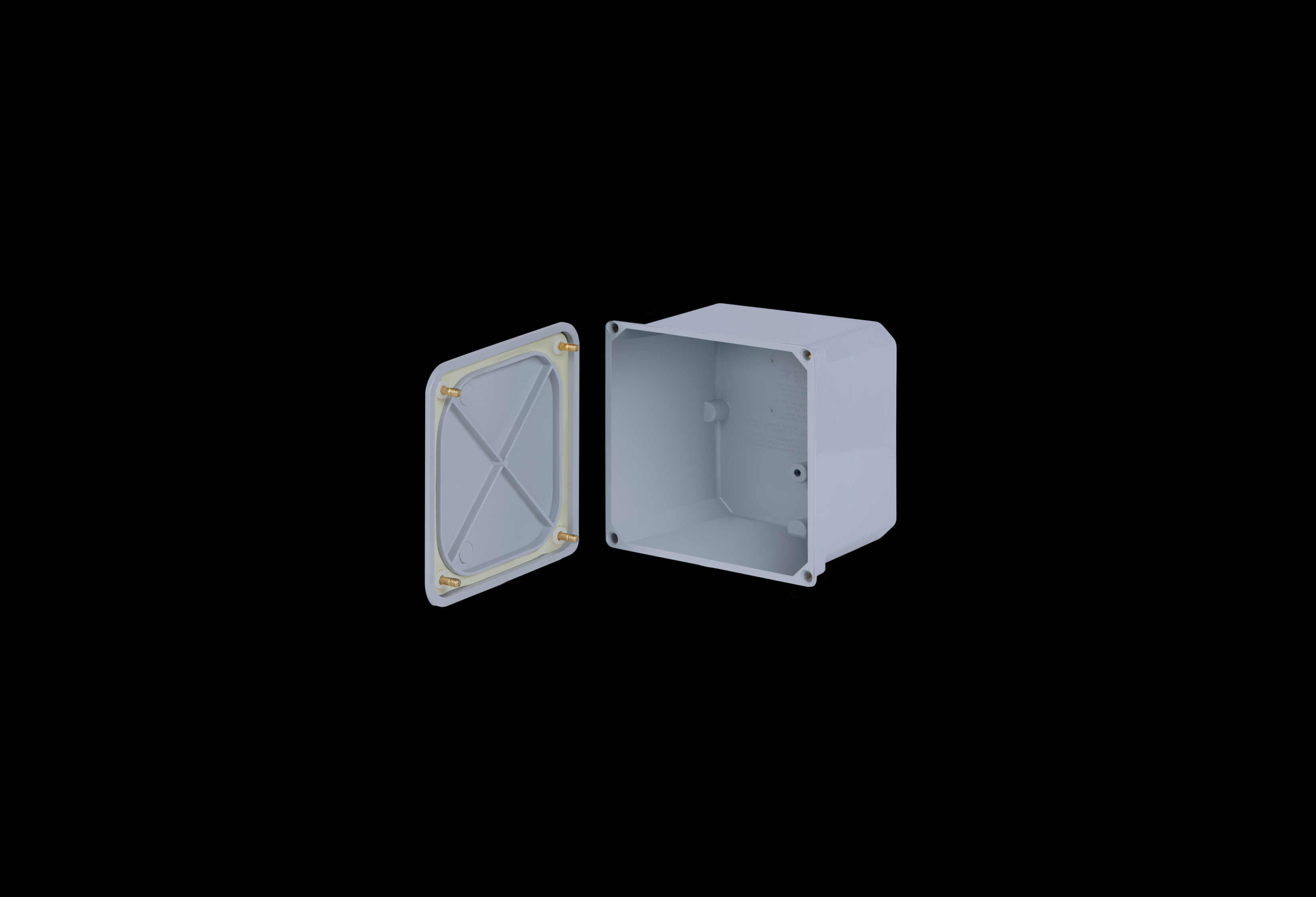 PVC Enclosure 8 x 8 x 4 Inches New Sentry Series with Opaque Lift Off Cover by Stahlin