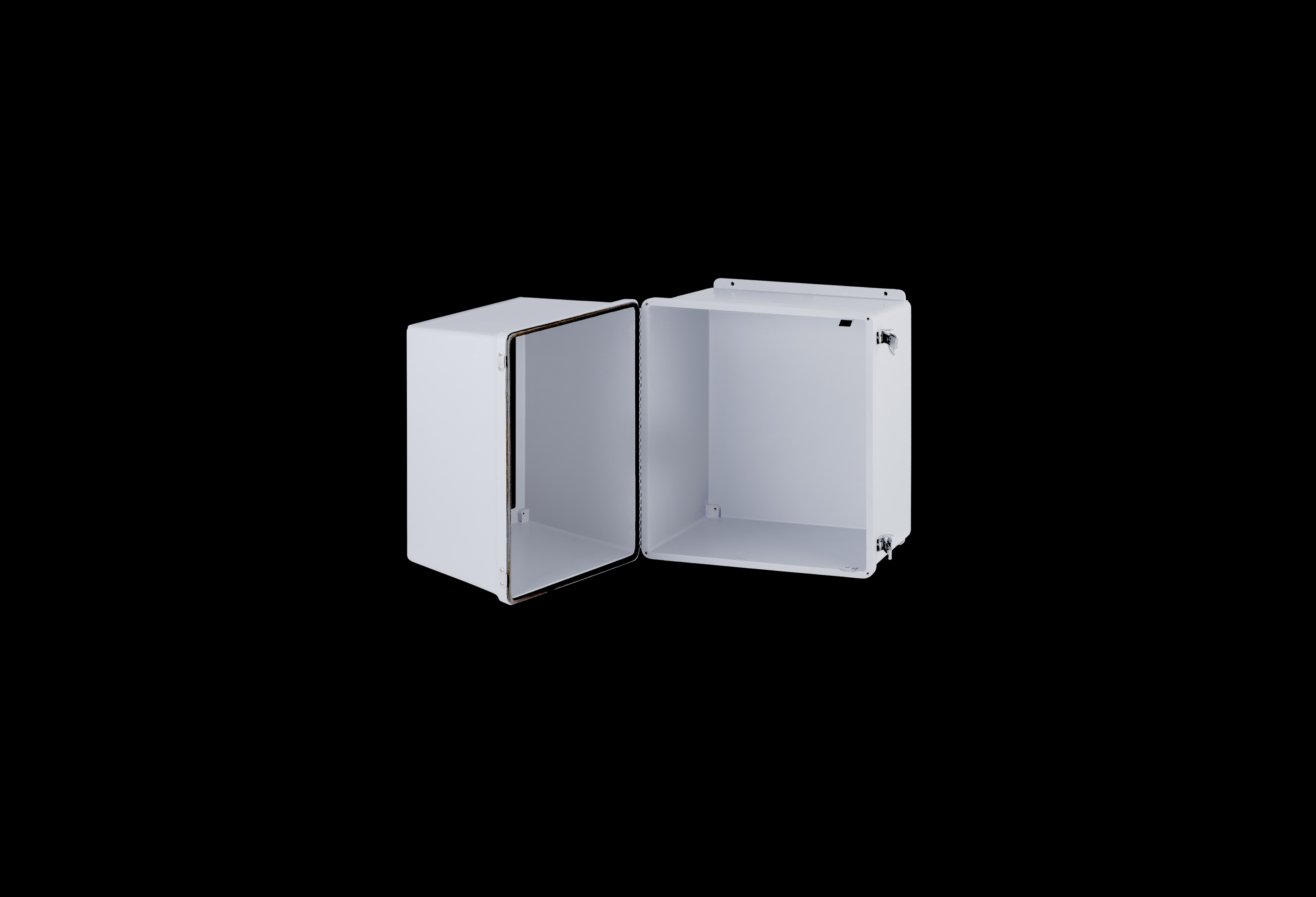 Fiberglass Enclosure 12 x 10 x 10 Inches Fatboy Series with Window and Hinged, Latched Opaque Cover by Stahlin