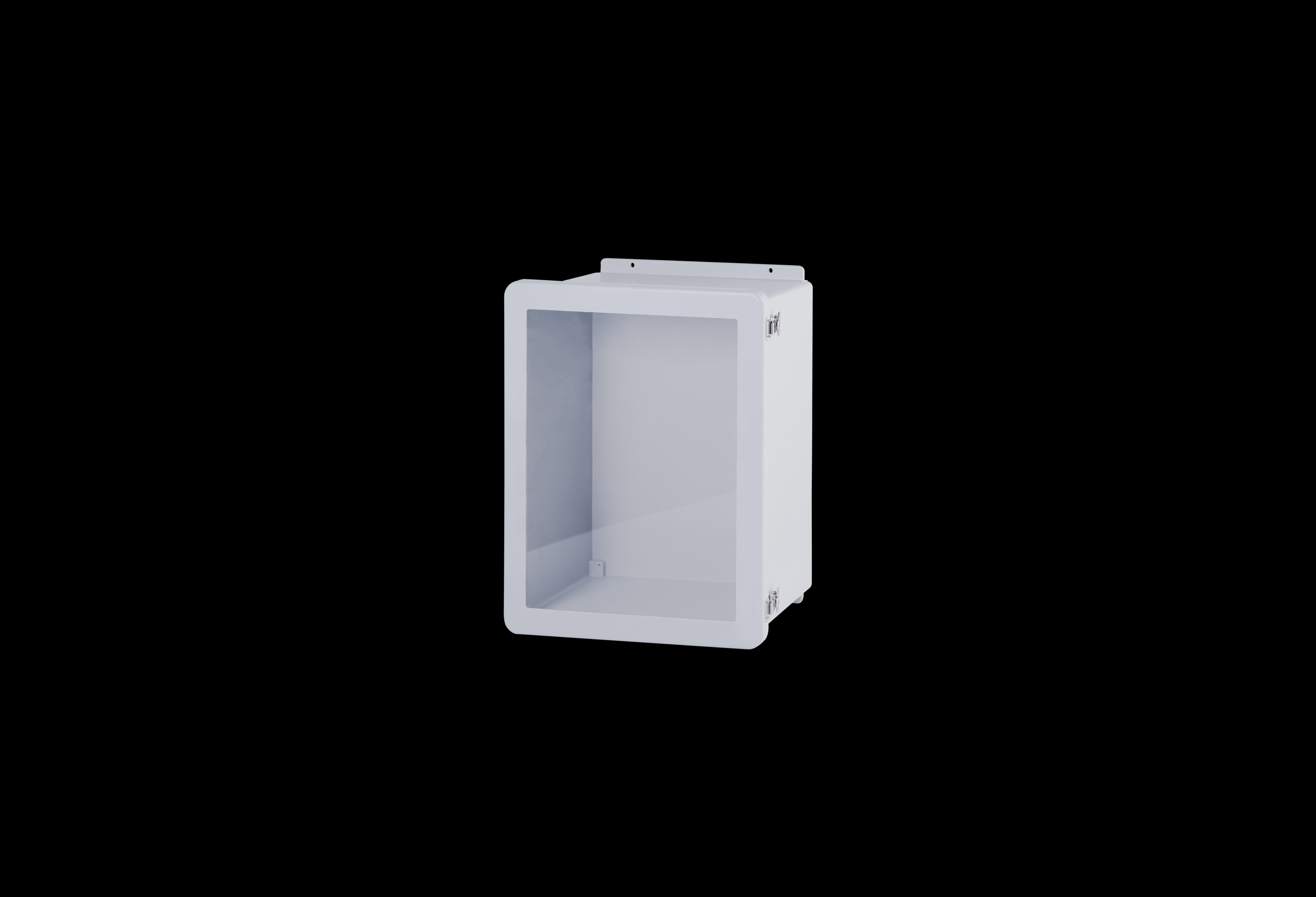 Fiberglass Enclosure 18 x 16 x 8 Inches J Series with Window and Hinged, Twist Latch Opaque Cover by Stahlin