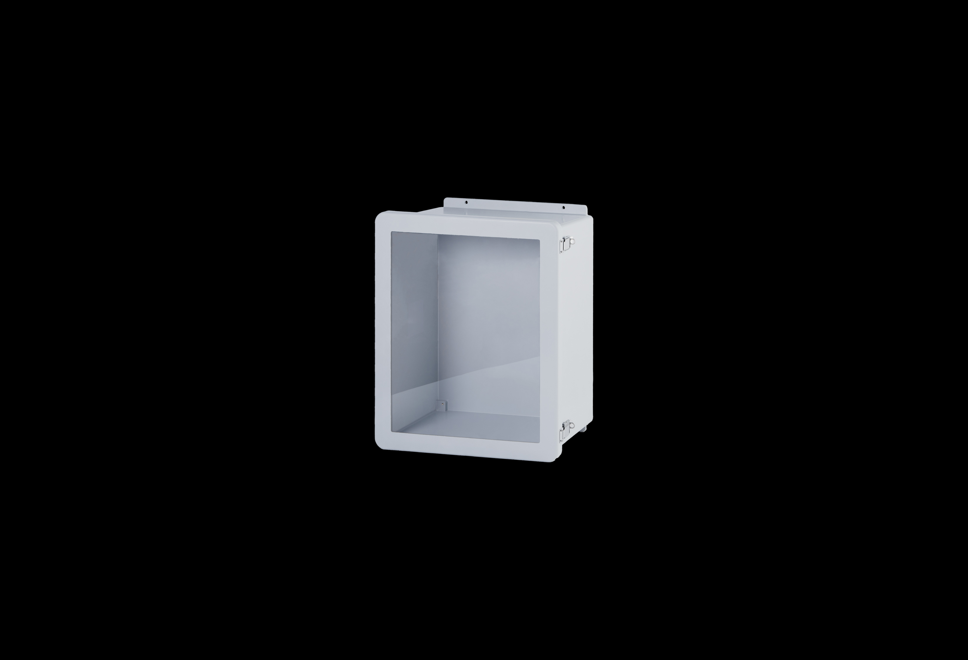 Fiberglass Enclosure 18 x 16 x 8 Inches J Series with Window and Hinged, Latched Opaque Cover by Stahlin