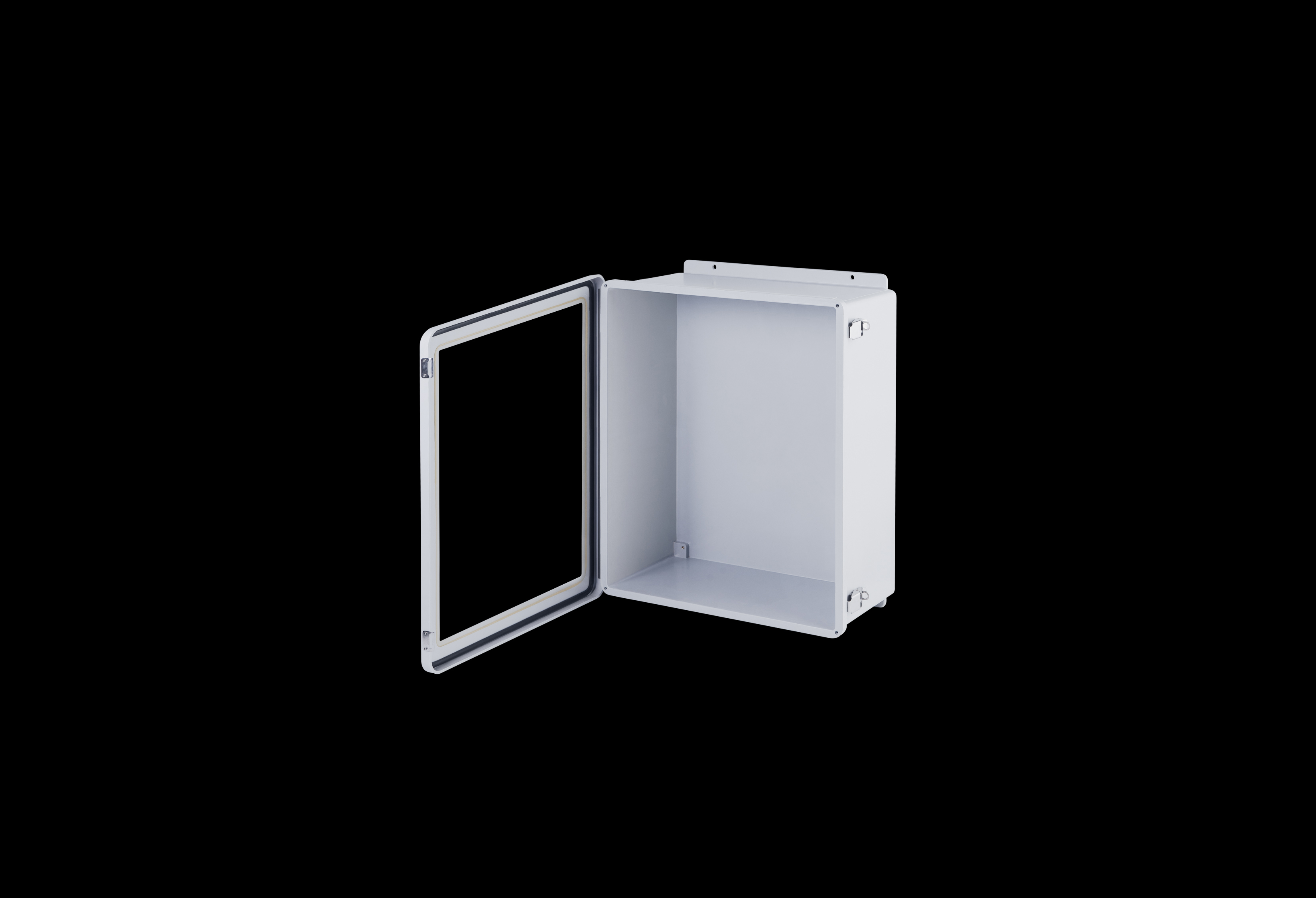 Fiberglass Enclosure 18 x 16 x 8 Inches J Series with Window and Hinged, Latched Opaque Cover by Stahlin