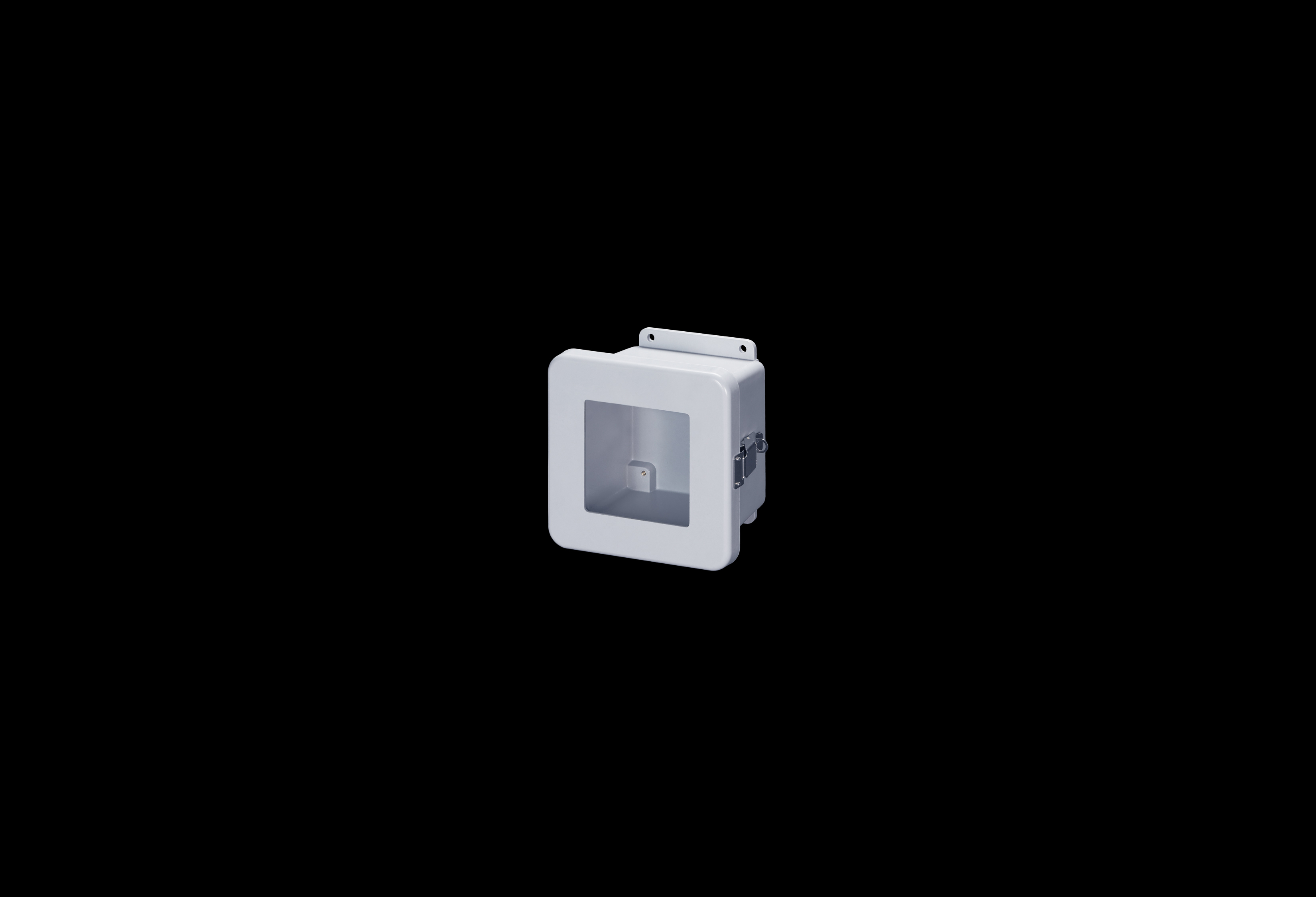 Fiberglass Enclosure 6 x 6 x 4 Inches J Series with Window and Hinged, Latched Opaque Cover by Stahlin