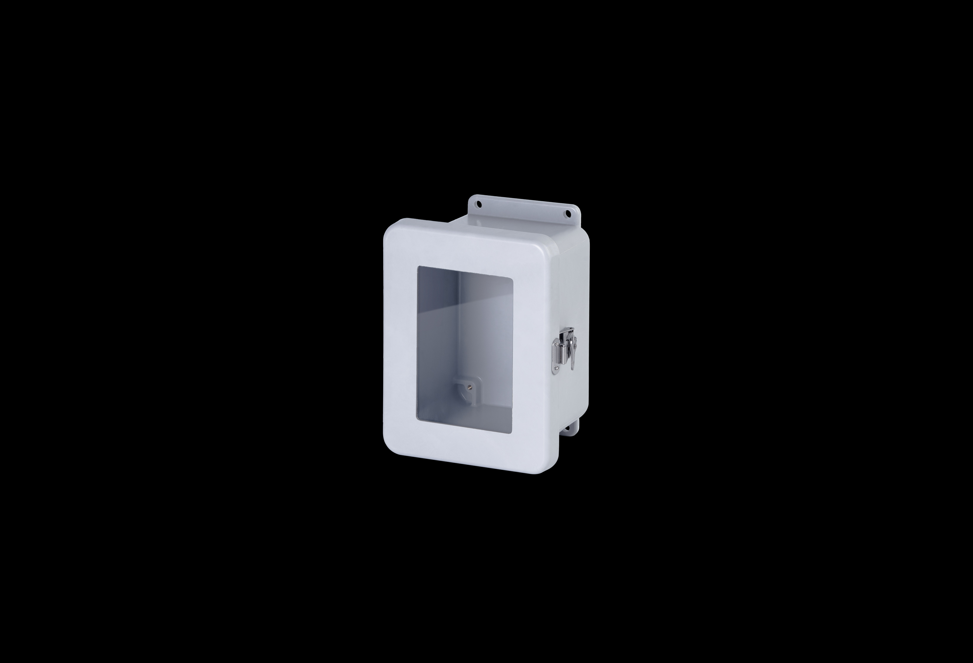 Fiberglass Enclosure 6 x 4 x 4 Inches J Series with Window and Hinged, Twist Latch Opaque Cover by Stahlin