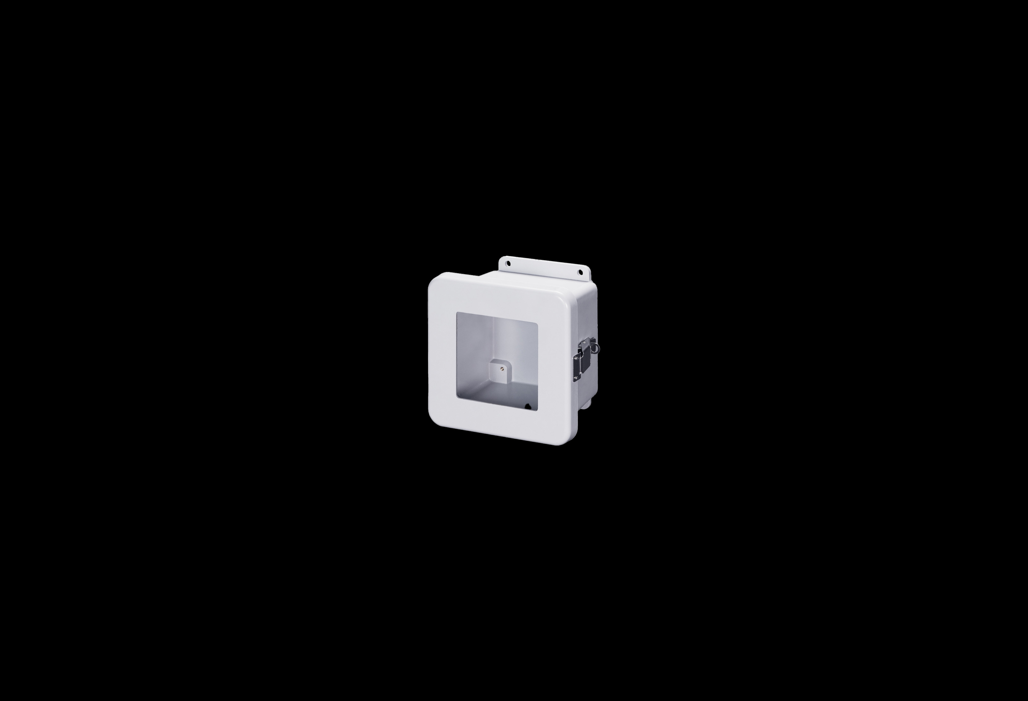 Fiberglass Enclosure 6 x 6 x 4 Inches J Series with Window and Hinged, Twist Latch Opaque Cover by Stahlin