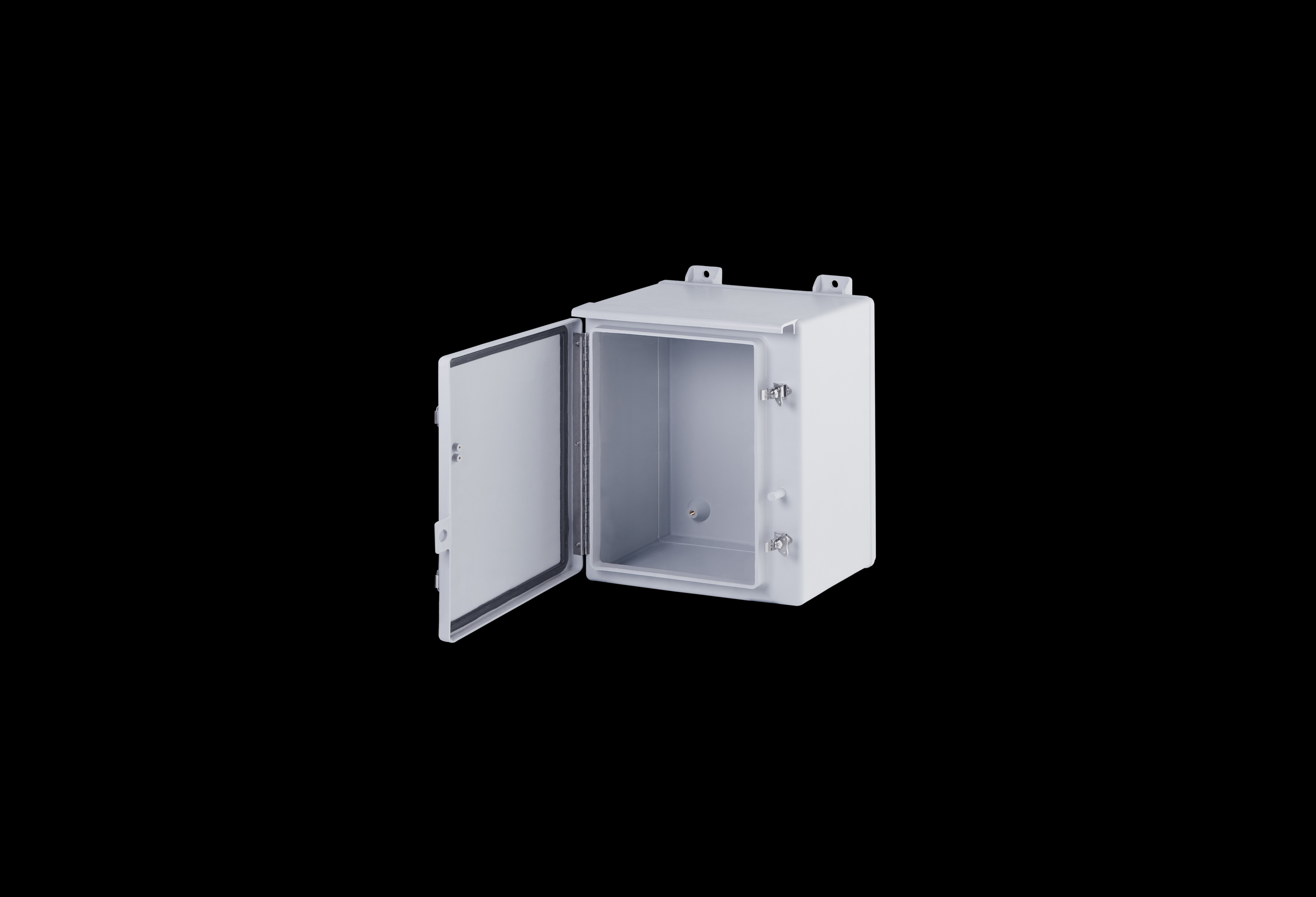 Fiberglass Enclosure 20 x 16 x 10 Inches N Series with Stainless Steel Hinged, Latched Opaque Cover by Stahlin