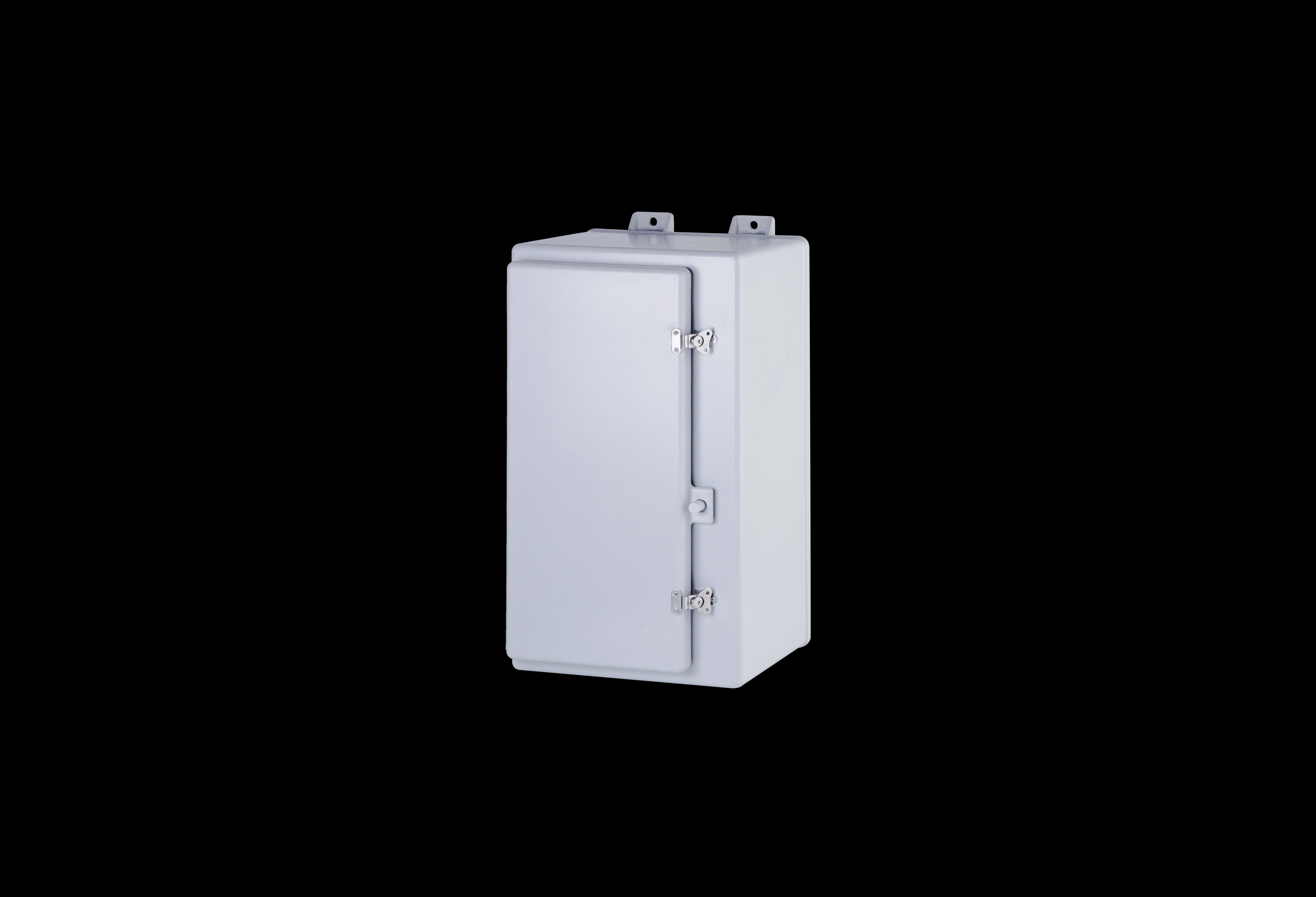 Fiberglass Enclosure 24 x 12 x 10 Inches N Series with Stainless Steel Hinged, Latched Opaque Cover by Stahlin