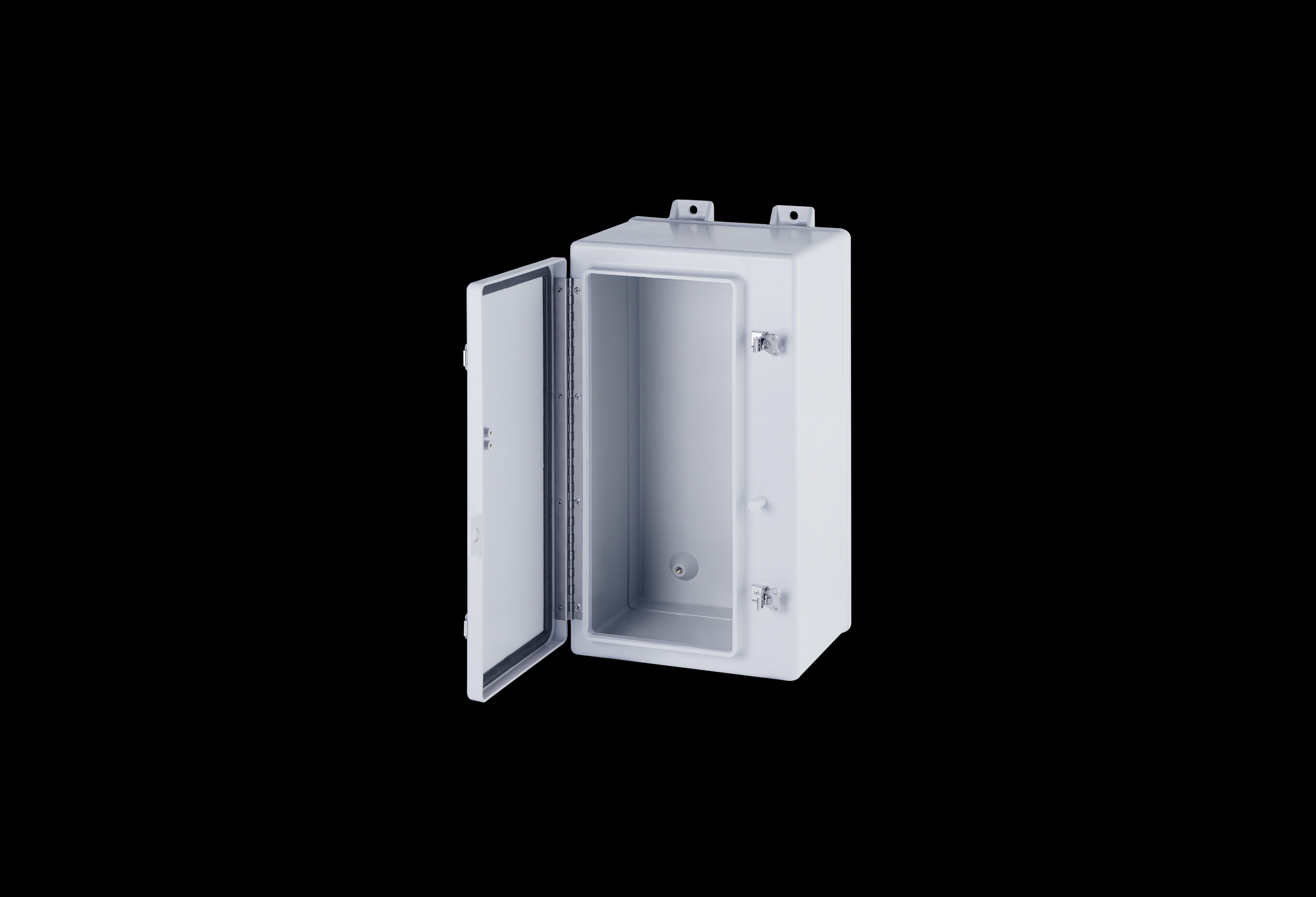 Fiberglass Enclosure 24 x 12 x 10 Inches N Series with Stainless Steel Hinged, Latched Opaque Cover by Stahlin