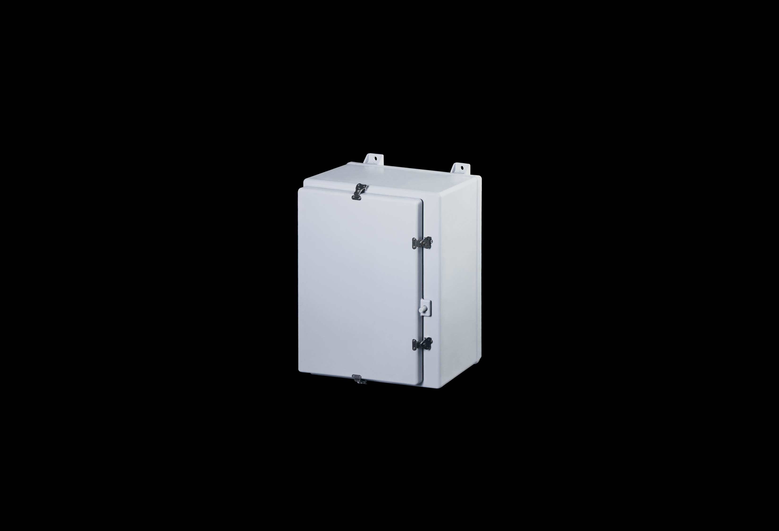 Fiberglass Enclosure 20 x 20 x 8 Inches N Series with Stainless Steel Hinged, Latched Opaque Cover by Stahlin