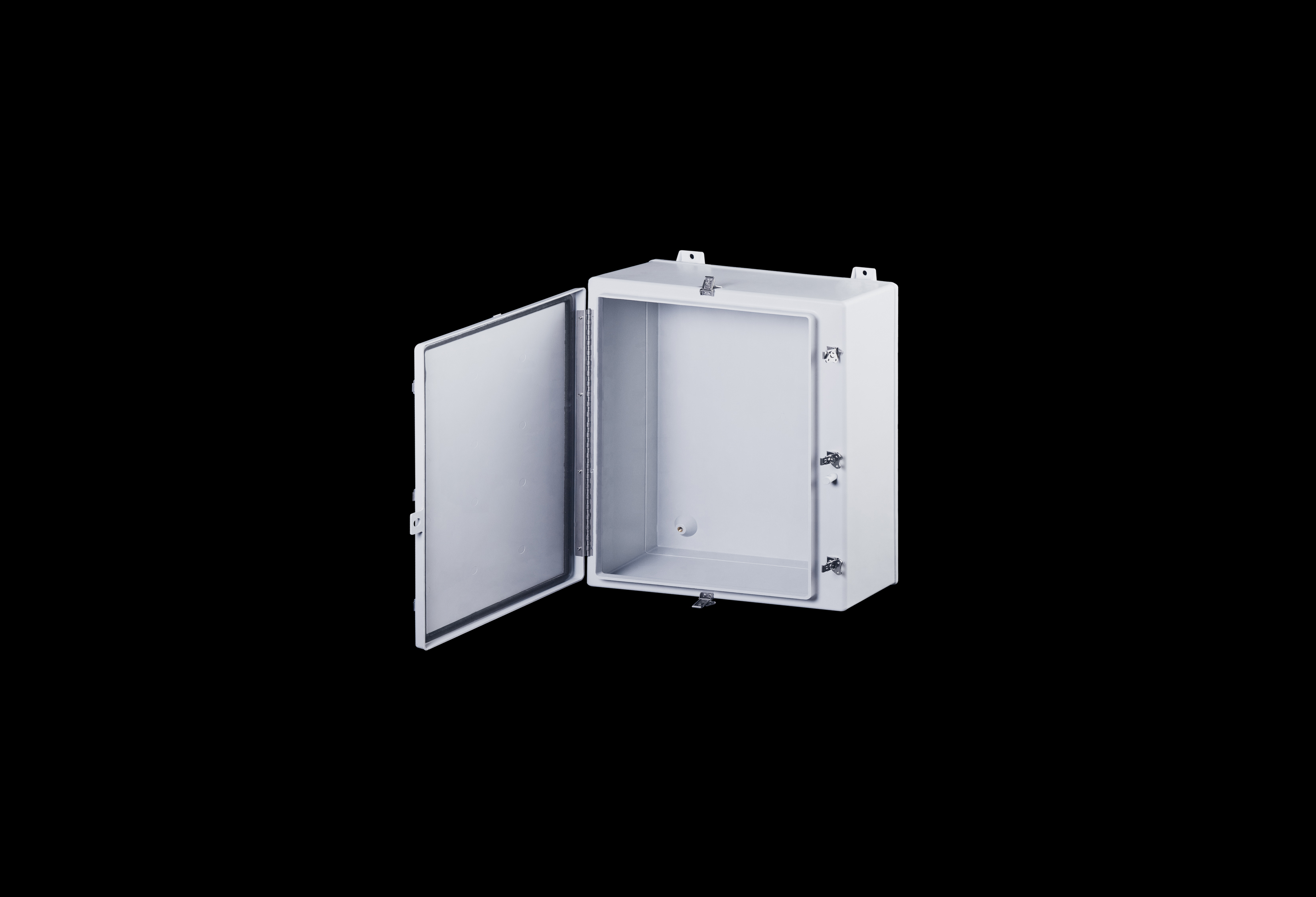 Fiberglass Enclosure 30 x 24 x 10 Inches N Series Large with Stainless Steel Hinged, Latched Opaque Cover by Stahlin