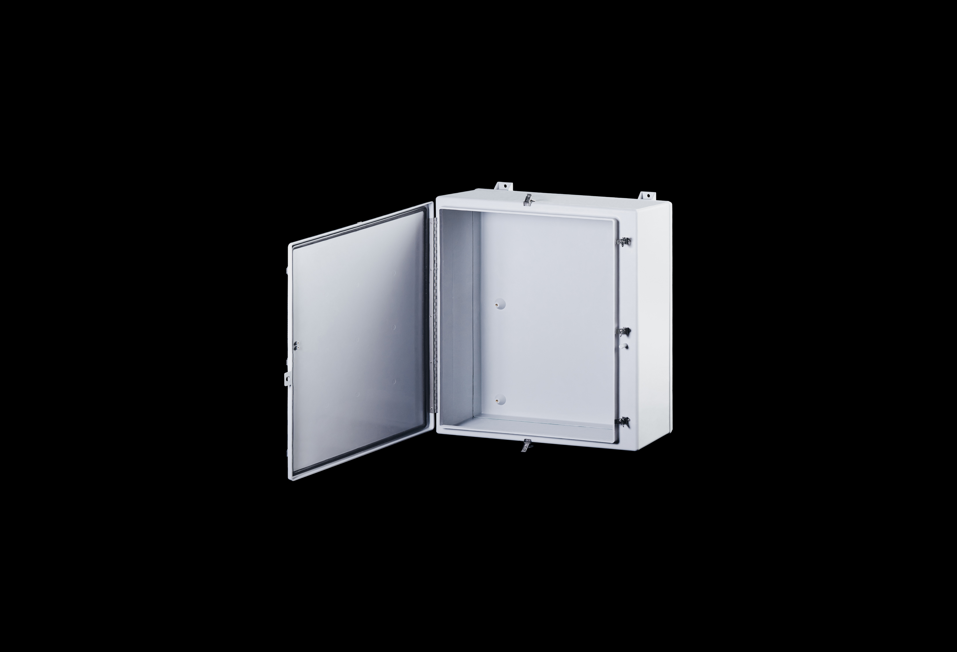 Fiberglass Enclosure 36 x 30 x 10 Inches N Series Large with Stainless Steel Hinged, Latched Opaque Cover by Stahlin